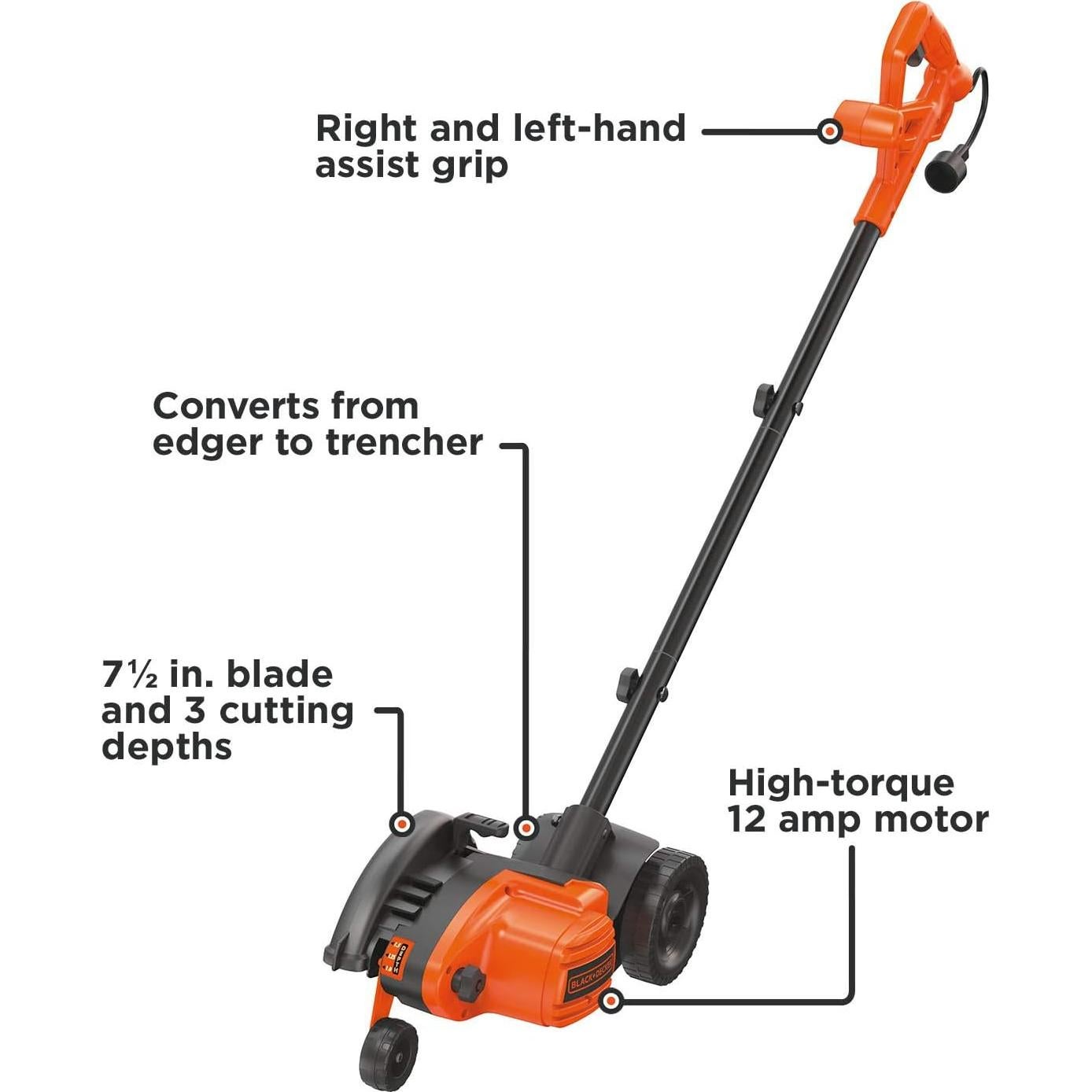 Bordeadora y Zanjadora Eléctrica BLACK+DECKER LE760 12 Amp