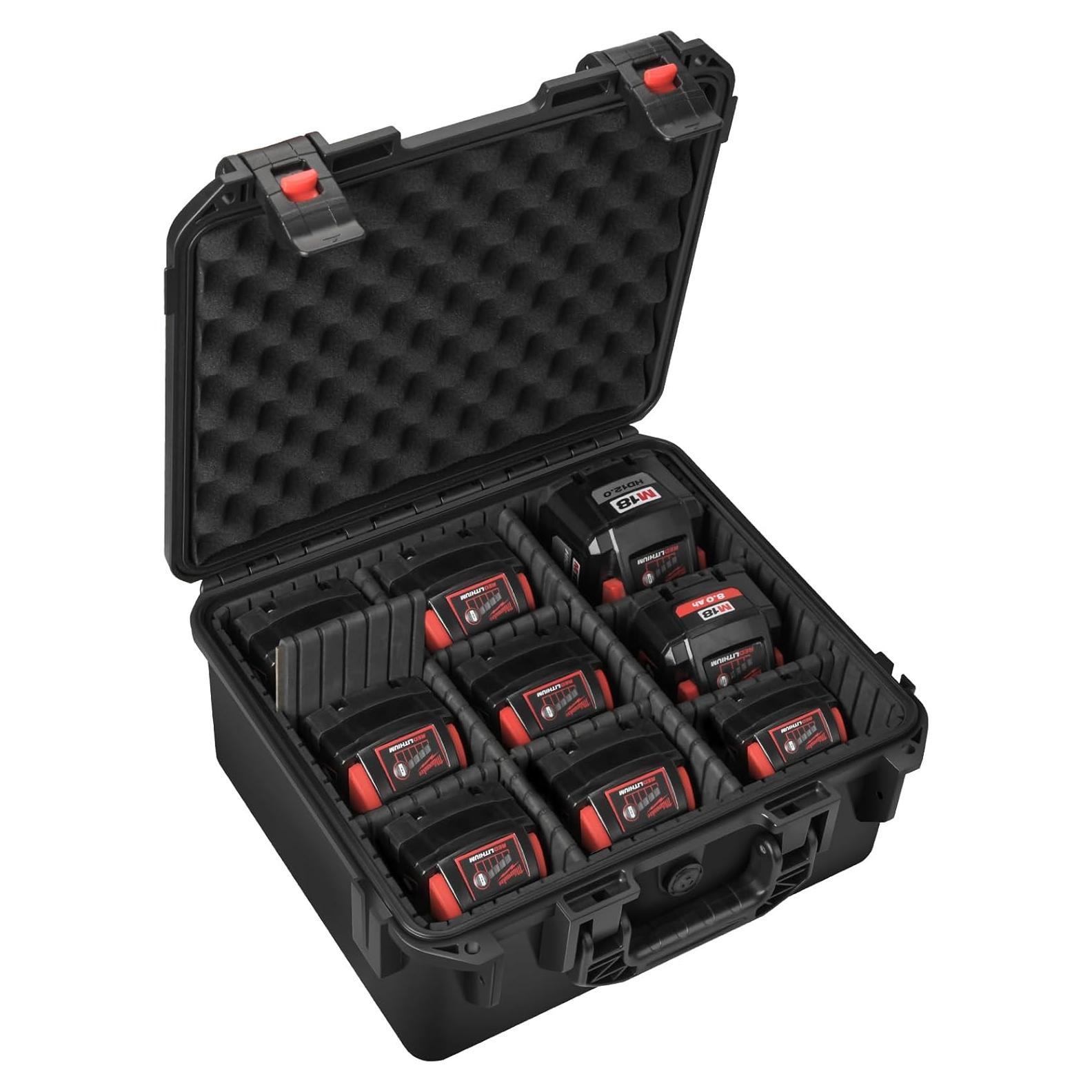 Estuche de Almacenamiento LOTOCASE para Baterías Milwaukee