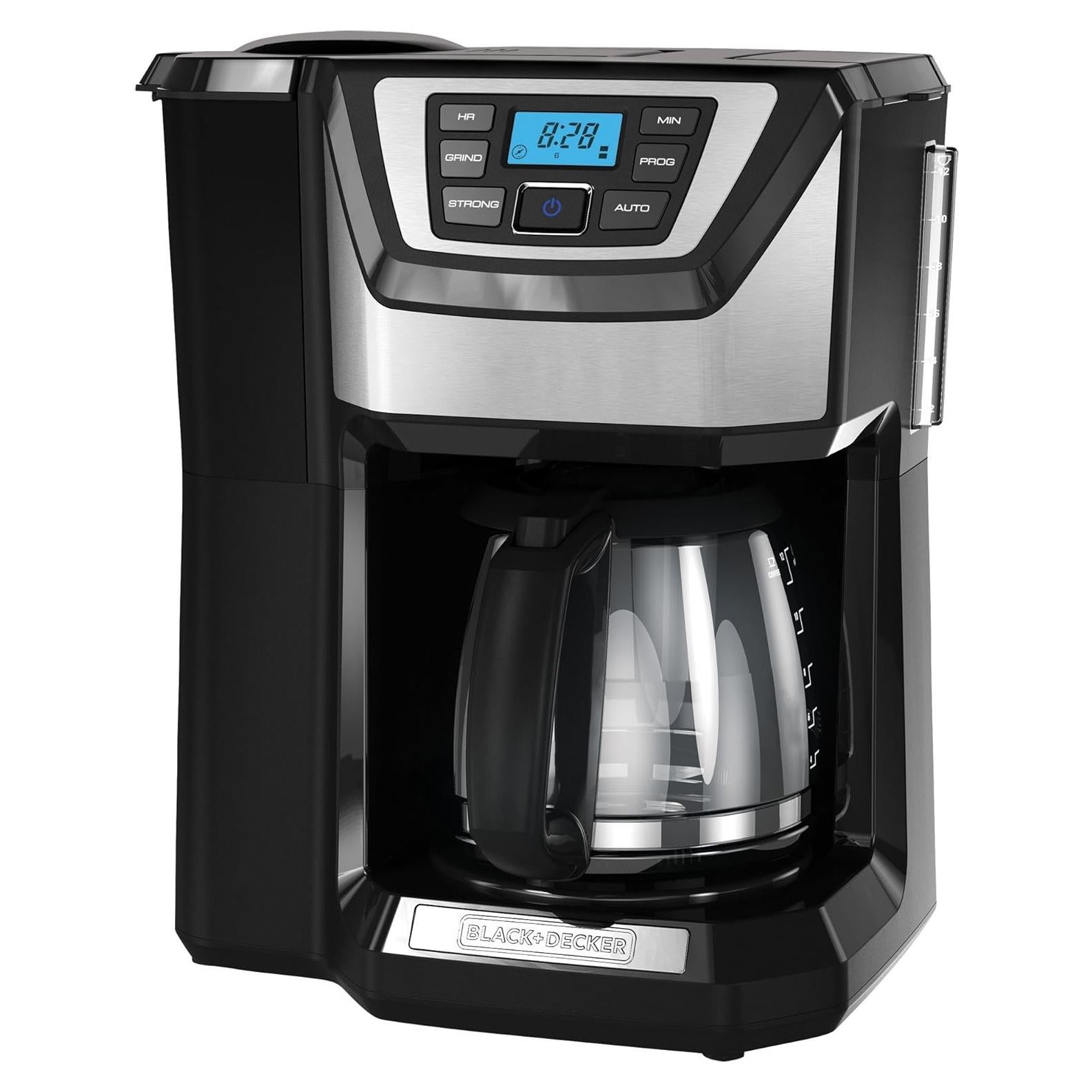 Cafetera BLACK+DECKER 12 Tazas con Molinillo Programable