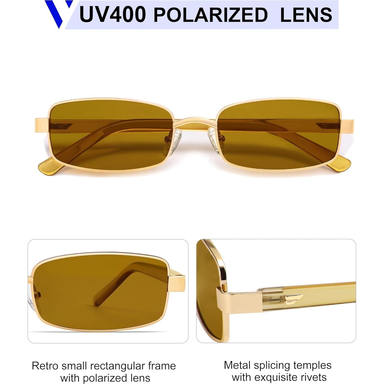 Gafas de sol retro polarizadas VANLINKER VL9684 verdes