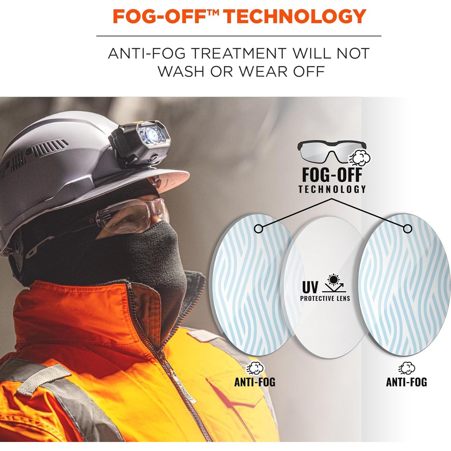 Gafas de Seguridad Ergodyne Skullerz Vali Antivaho Paquete de 2