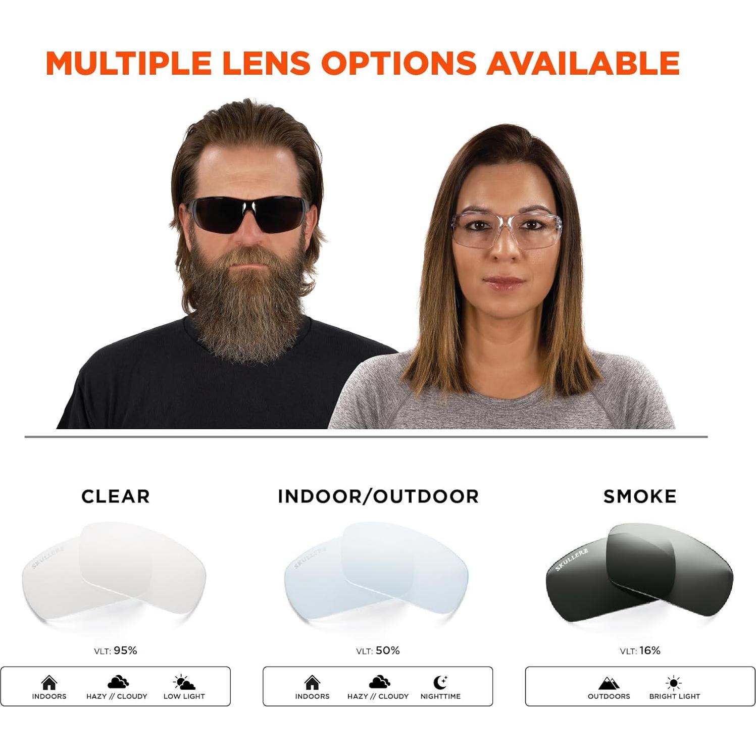 Gafas de Seguridad Ergodyne Skullerz Vali Antivaho Paquete de 2