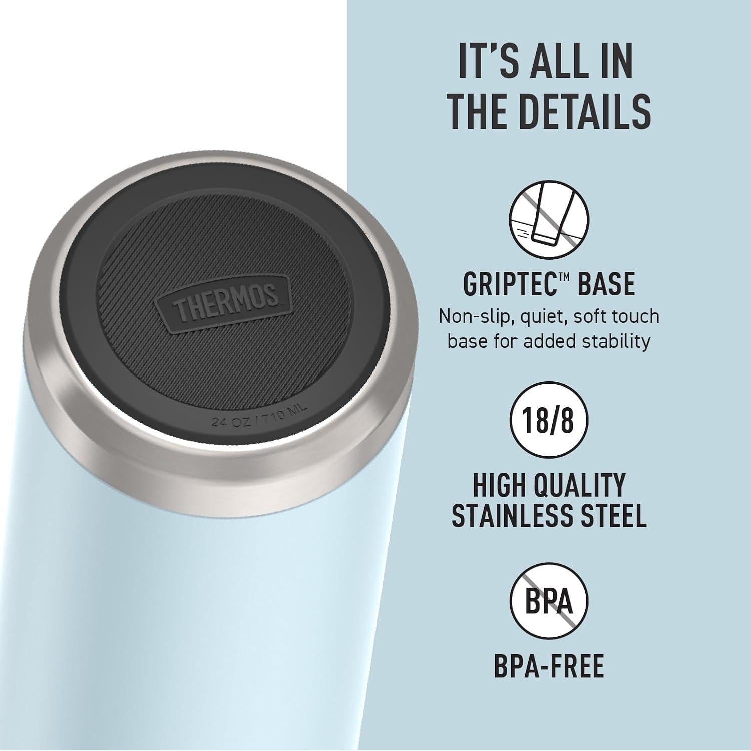 Botella de Agua THERMOS Serie Icon 710 ml con Boquilla