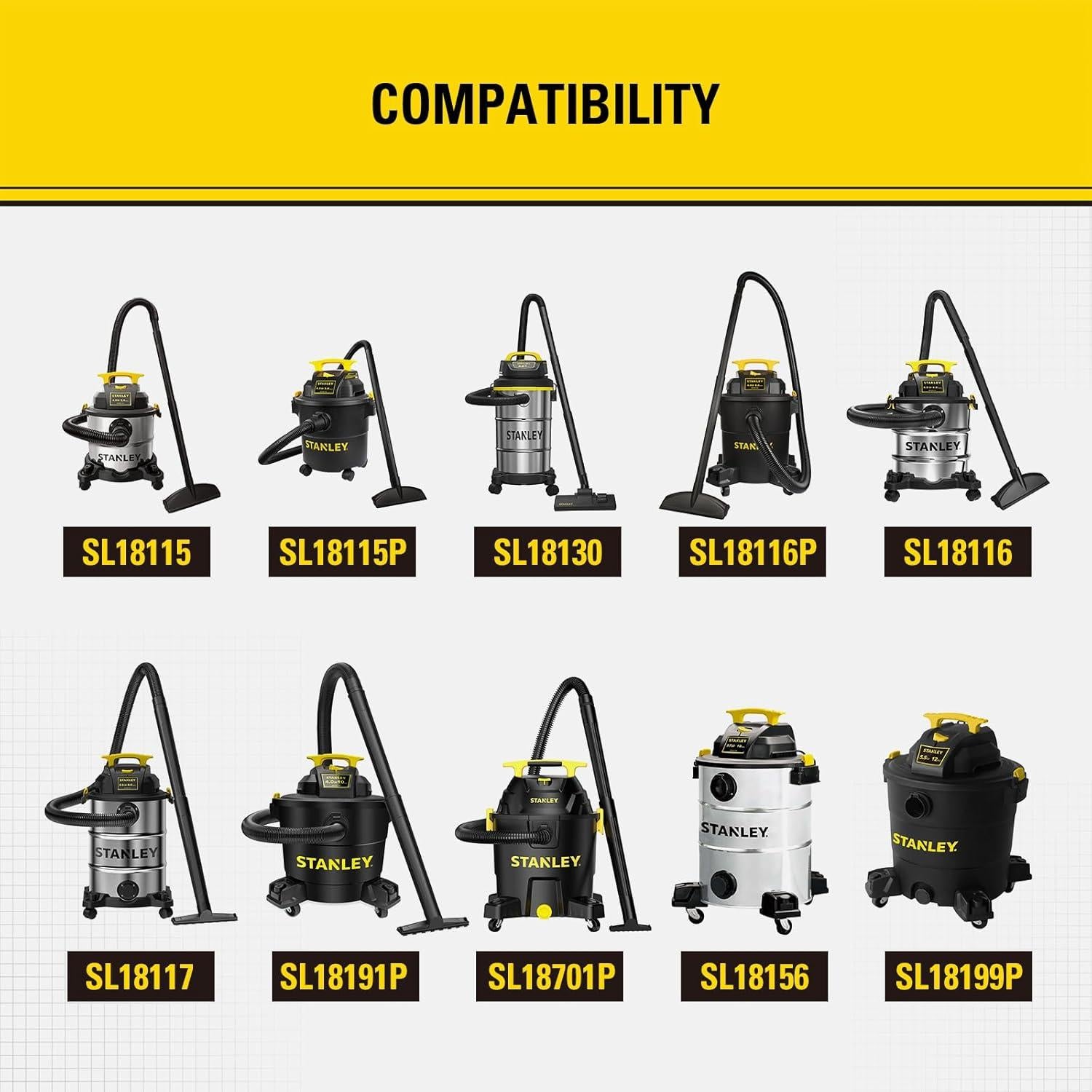 Filtro Hepa Stanley 08-2566B para aspiradoras 19.56 cm