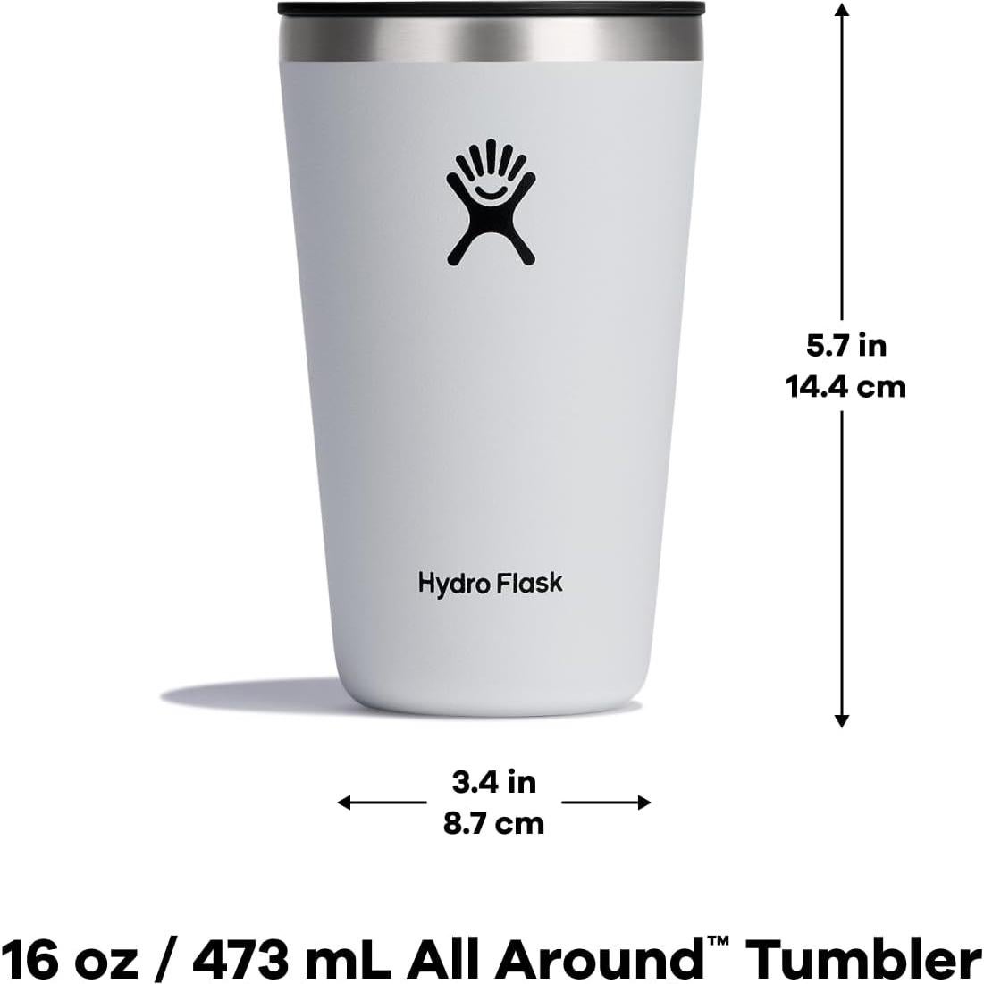 Taza Aislada Hydro Flask 16 Oz Trillium con Tapa Presion
