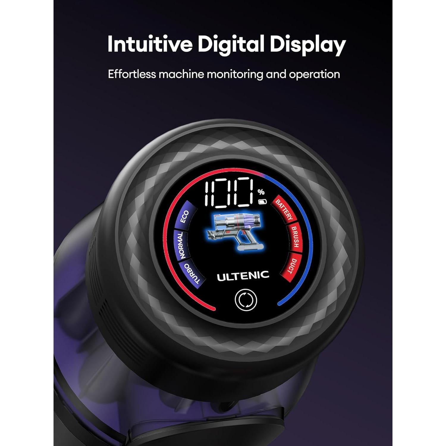 Aspiradora Inalámbrica Ultenic U16 Flex 550W 60 Min Carga