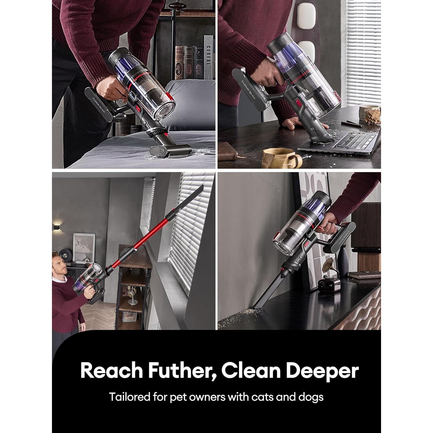 Aspiradora Inalámbrica Ultenic U16 Flex 550W 60 Min Carga