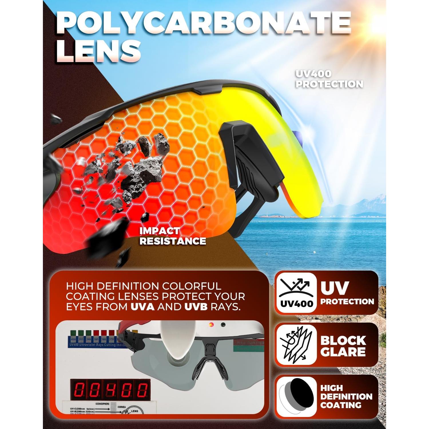 Gafas de Ciclismo Polarizadas VICTGOAL UV400 Unisex TR90