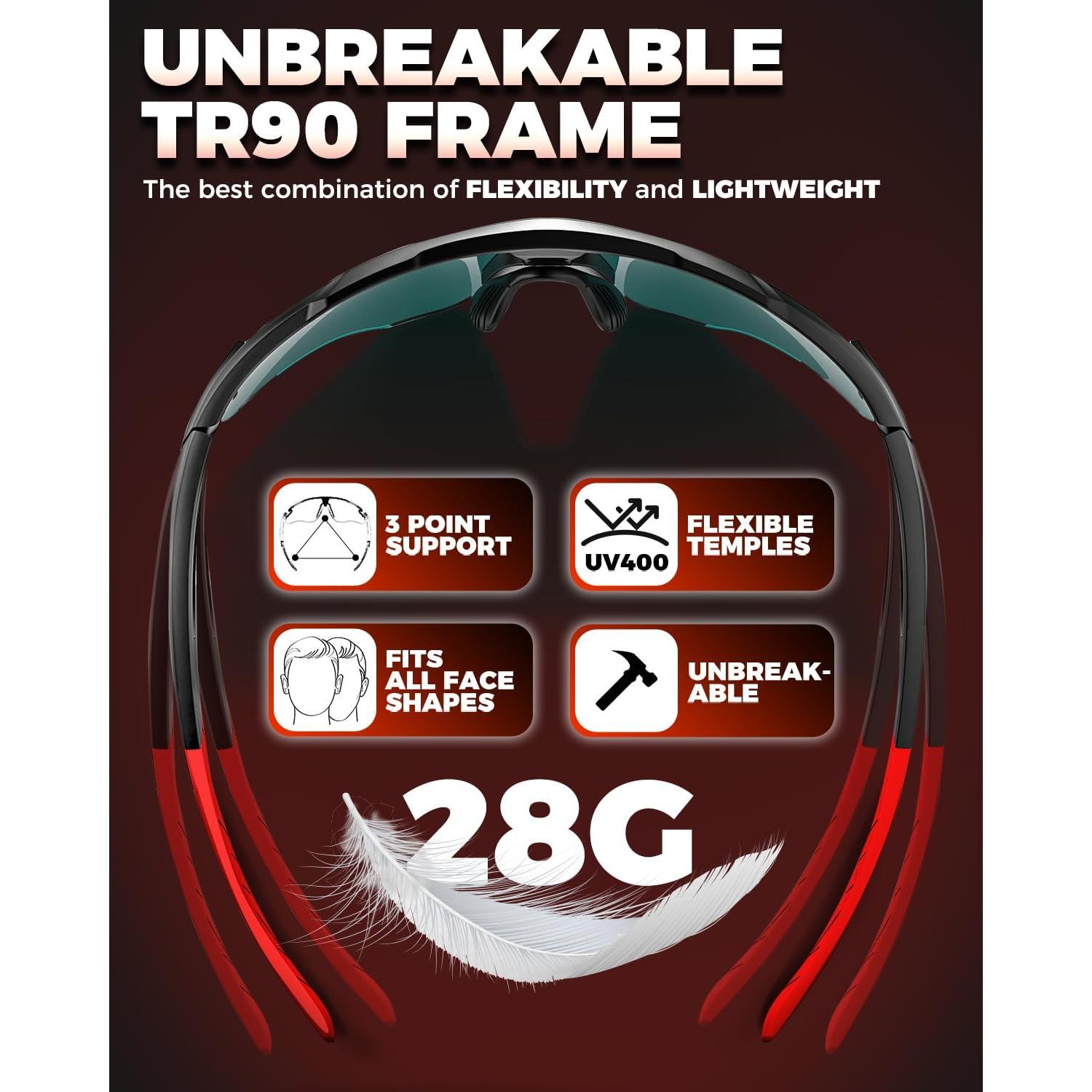 Gafas de Ciclismo Polarizadas VICTGOAL UV400 Unisex TR90