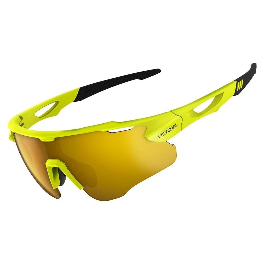 Gafas de Ciclismo VICTGOAL Polarizadas UV400 Unisex Amarillo