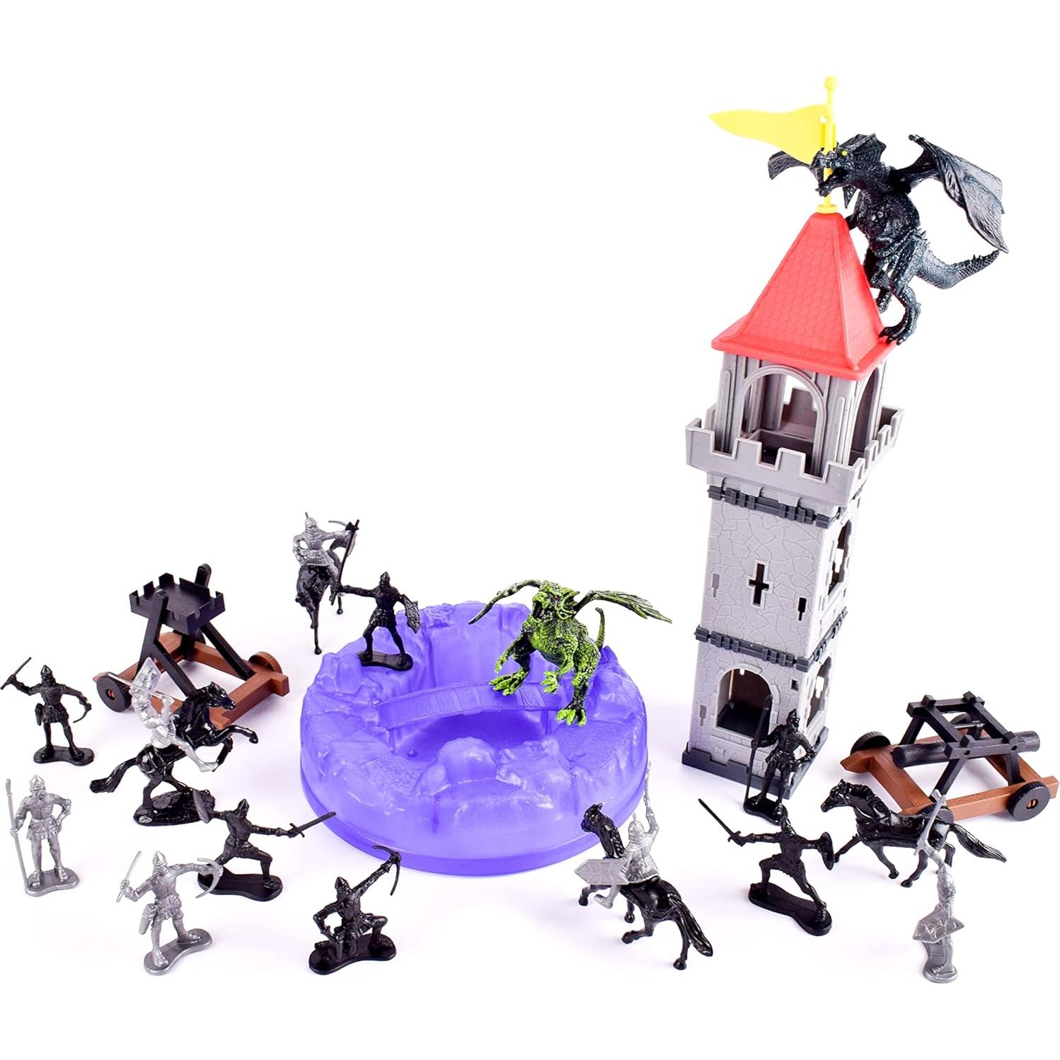 Figuras de Caballeros y Dragones Sunny Days 42 Piezas Juguete