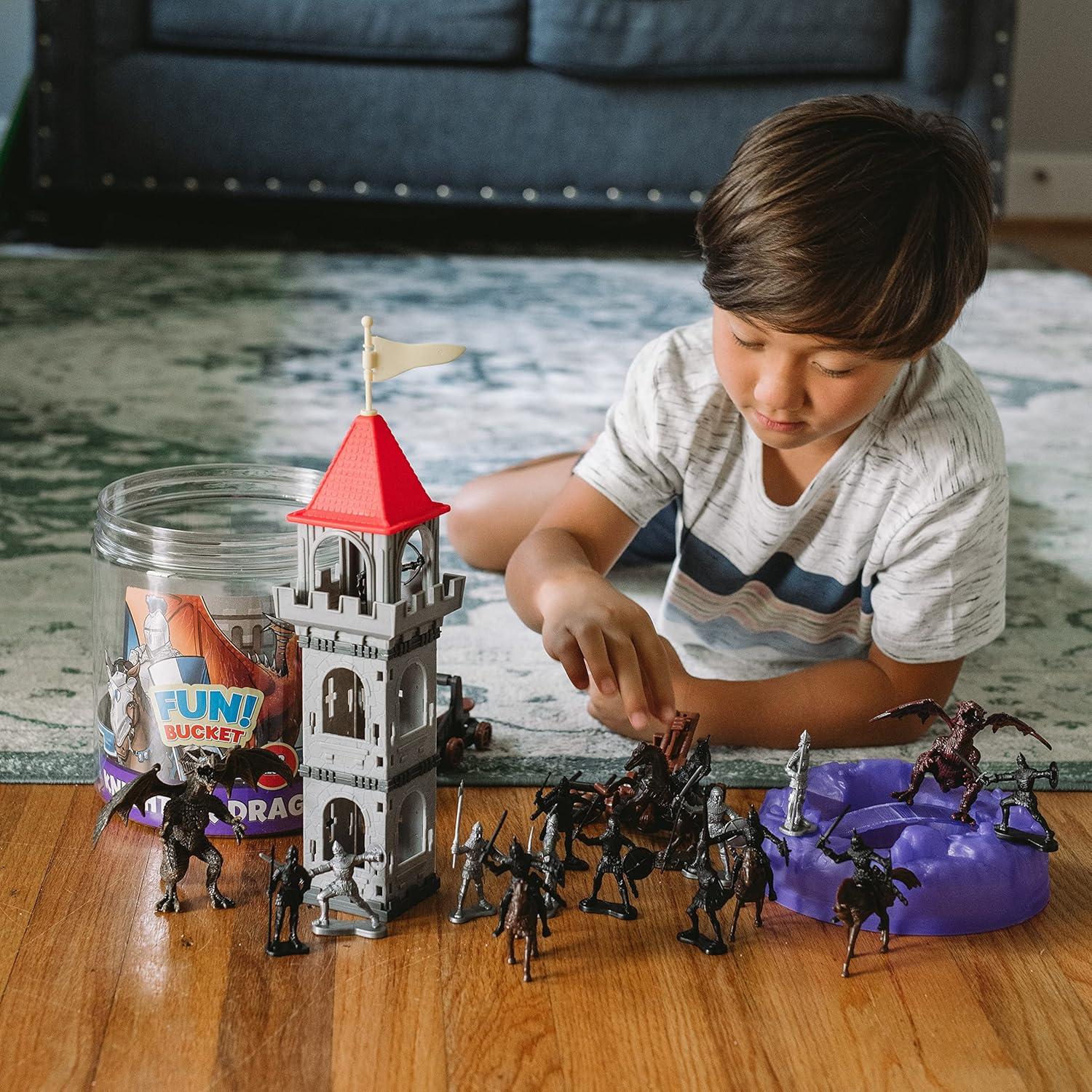 Figuras de Caballeros y Dragones Sunny Days 42 Piezas Juguete