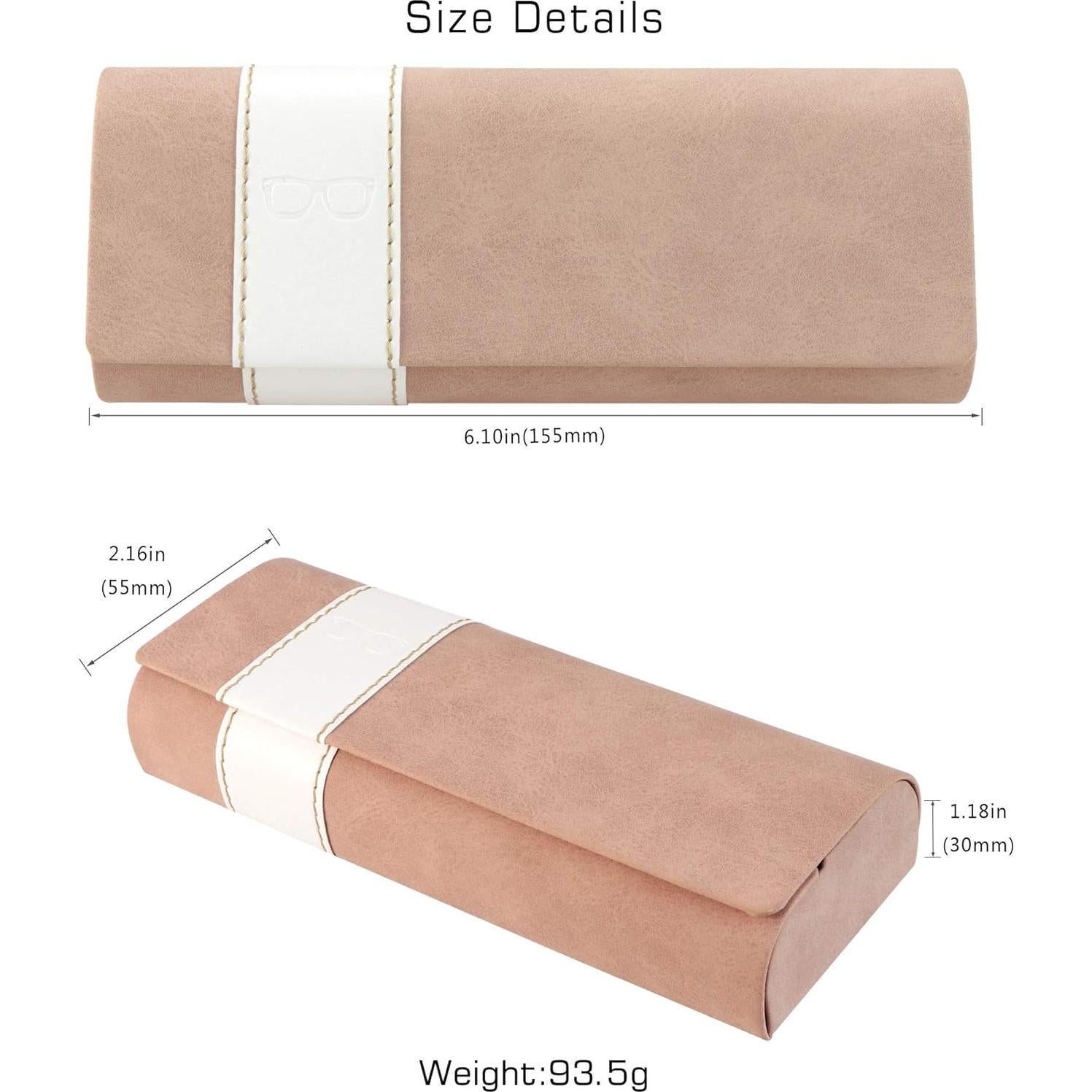 Estuche de Gafas Portátil YEIN Rosa Resistente y Ligero