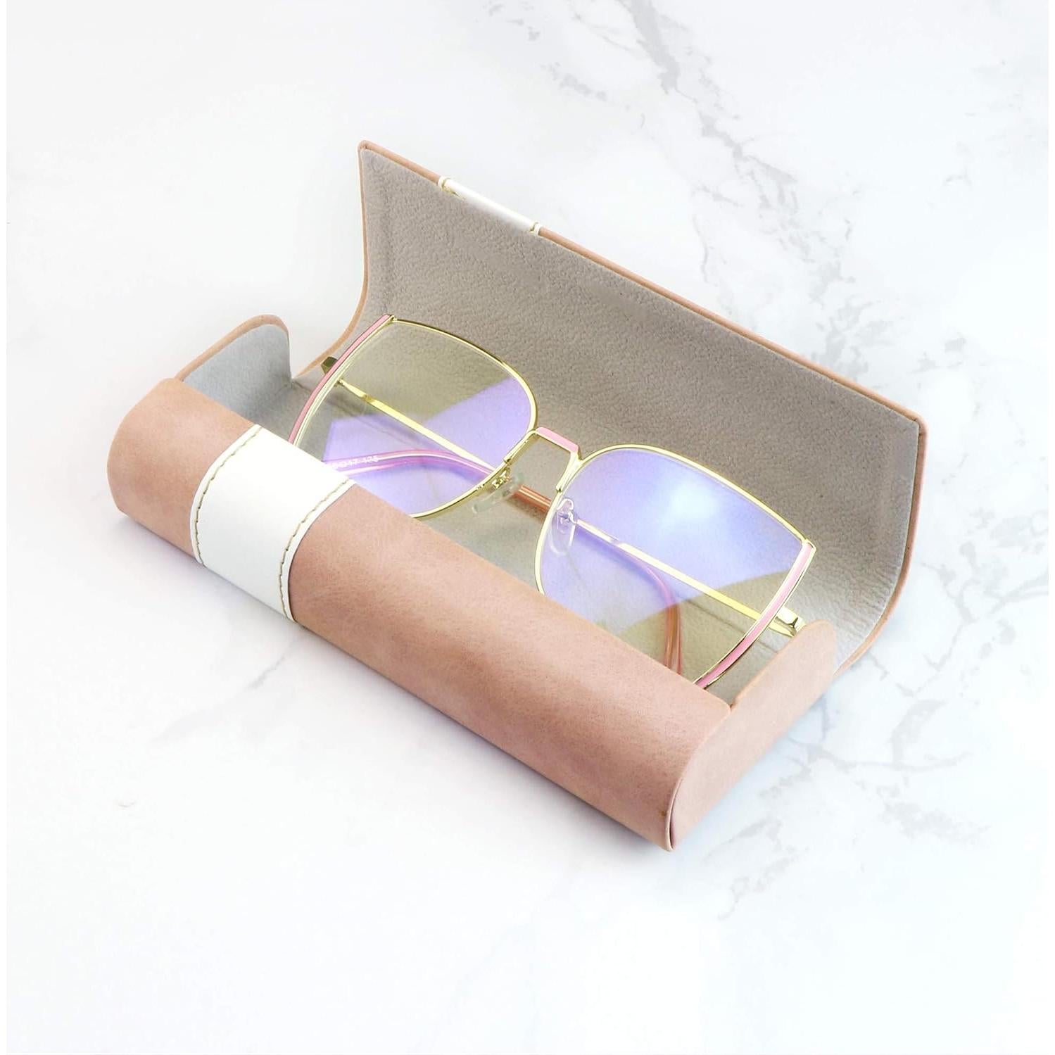 Estuche de Gafas Portátil YEIN Rosa Resistente y Ligero
