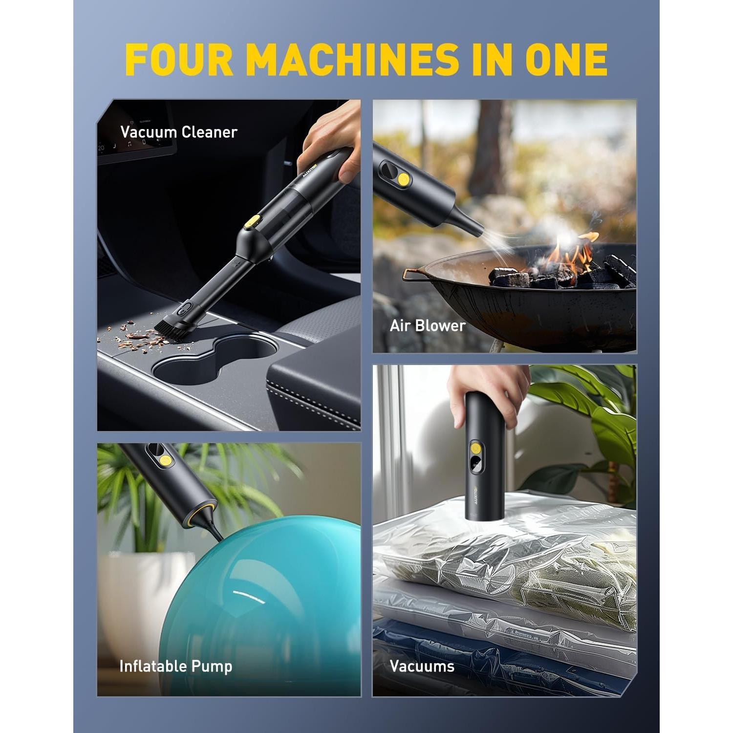 Aspiradora de Coche Portátil Inalámbrica AUXITO VC030 14000Pa