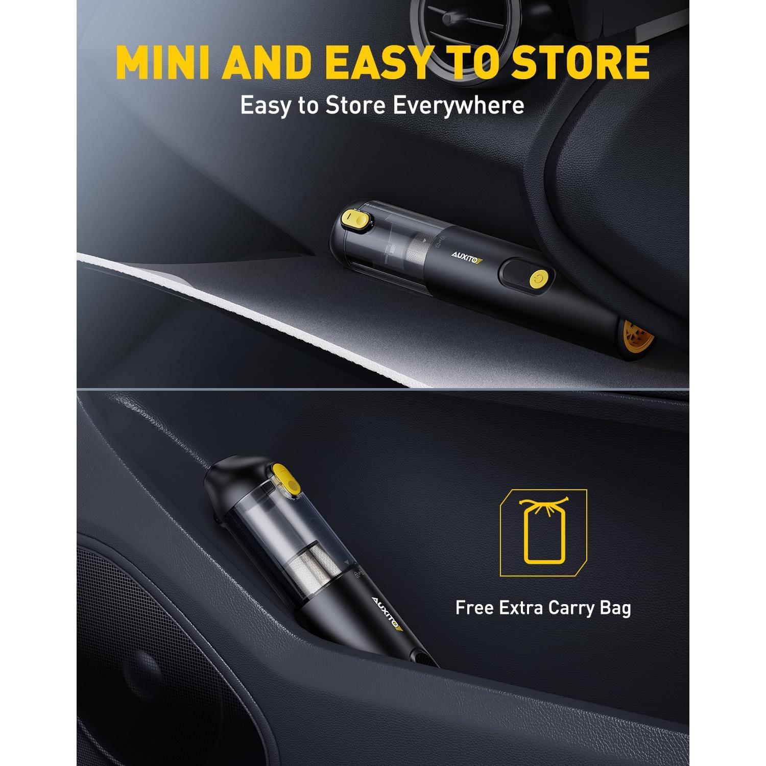 Aspiradora de Coche Portátil Inalámbrica AUXITO VC030 14000Pa