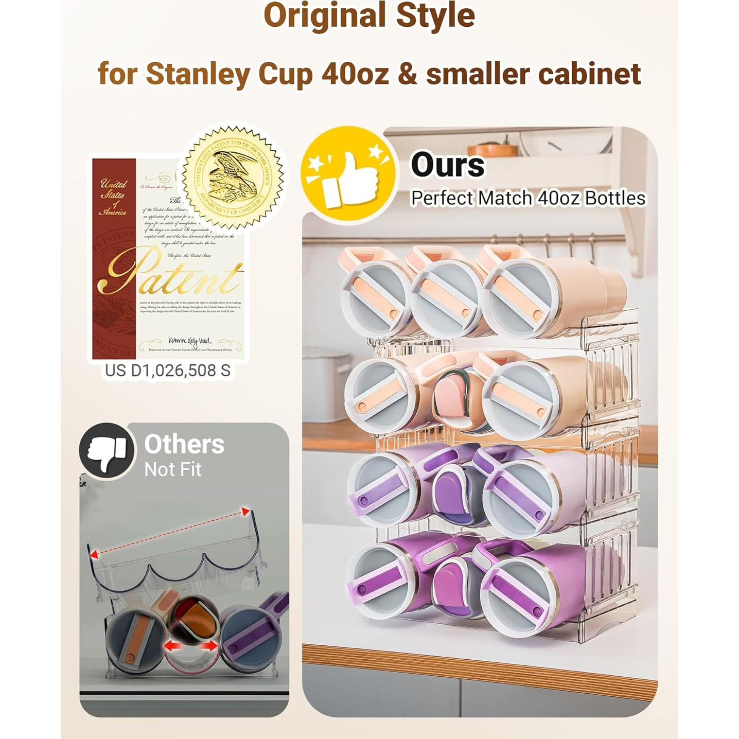 Organizador de Botellas Gracenal para Taza Stanley 12 Botellas