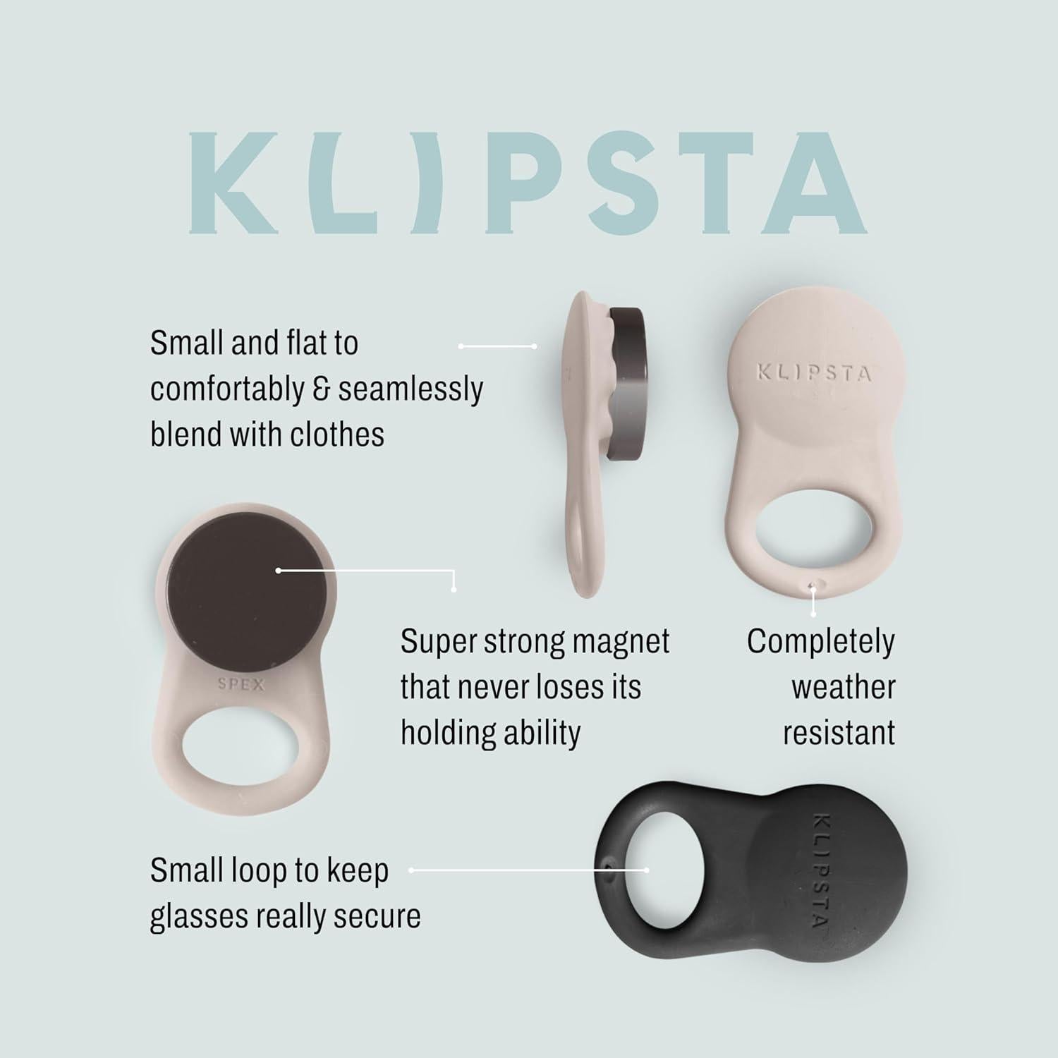 Clips para Gafas SPEX Klipsta - Soporte Magnético 2 Unidades