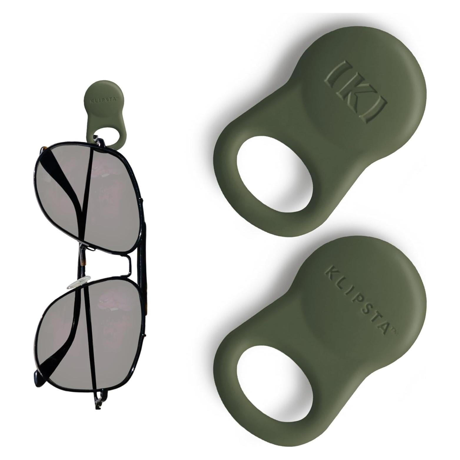 SPEX Clips para Gafas - Soporte Magnético Verde Oliva