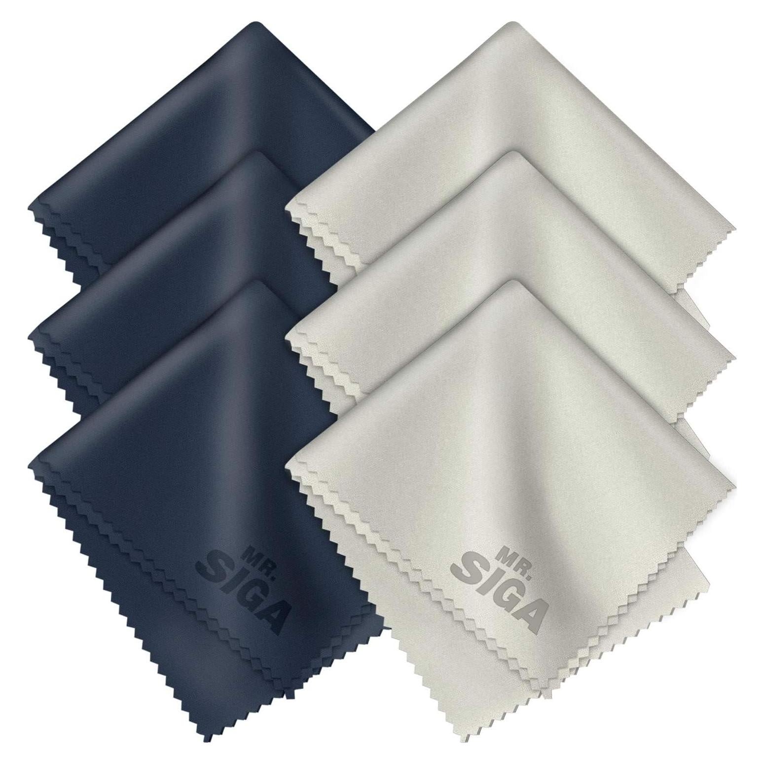 Paños de Microfibra MR.SIGA para Lentes y Pantallas - 6 Pzs
