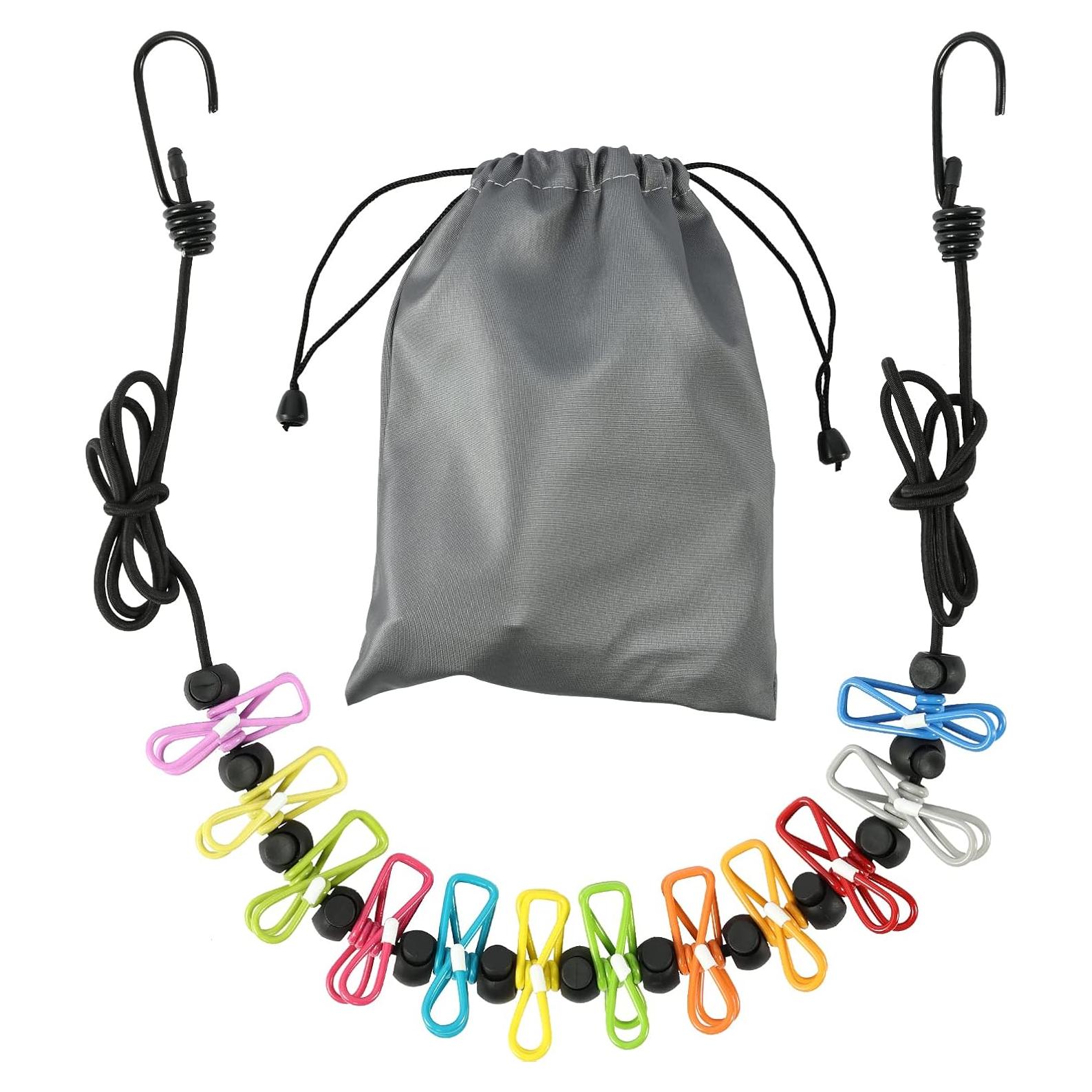 Tendedero Retráctil Portátil HONGYUTAI 3.6m con 12 Pinzas