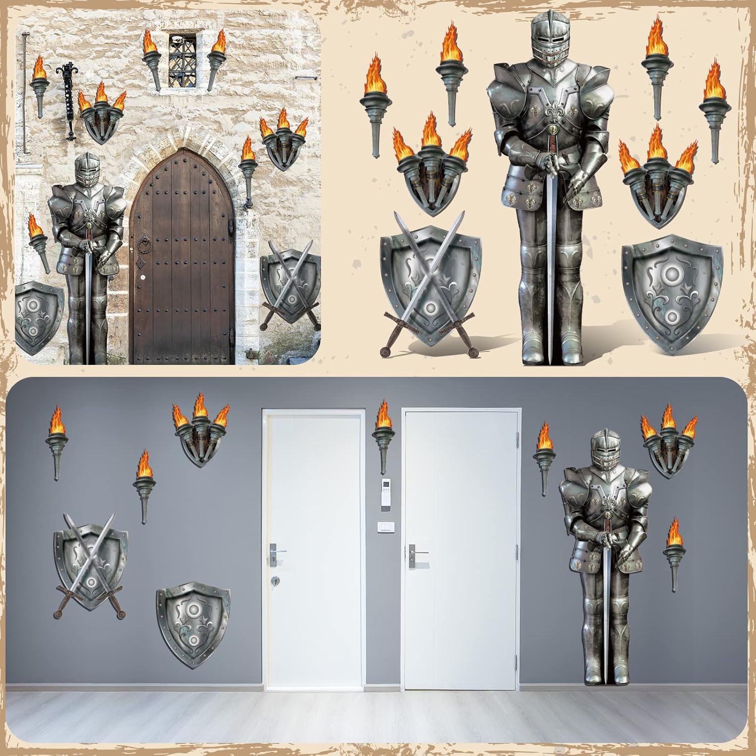 Decoraciones Medievales Honoson 10 Pzs para Fiesta Halloween