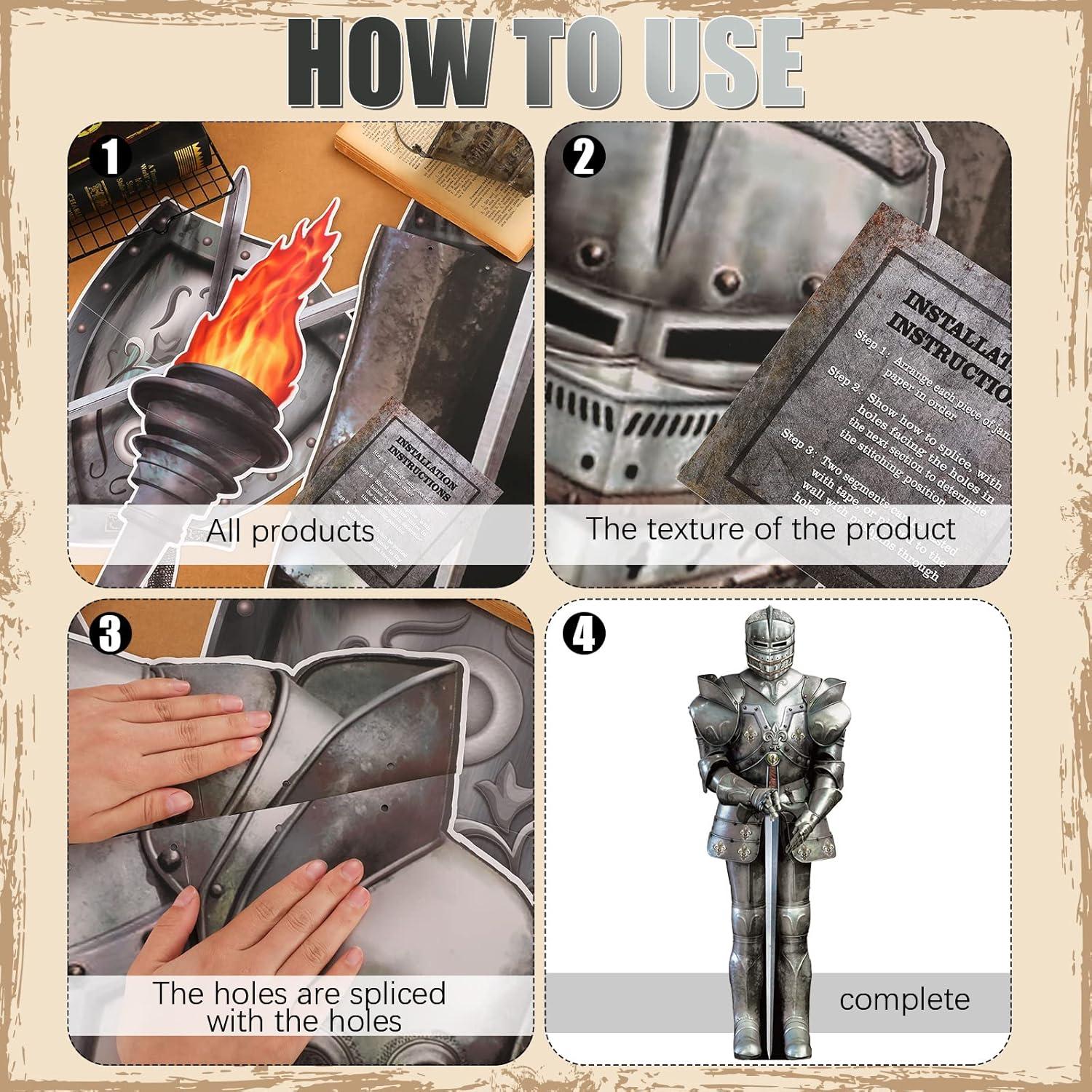 Decoraciones Medievales Honoson 10 Pzs para Fiesta Halloween