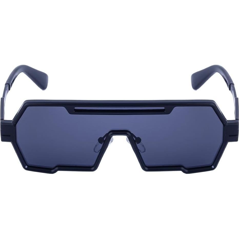 Gafas de sol retro steampunk Junsika para hombres, metal HD