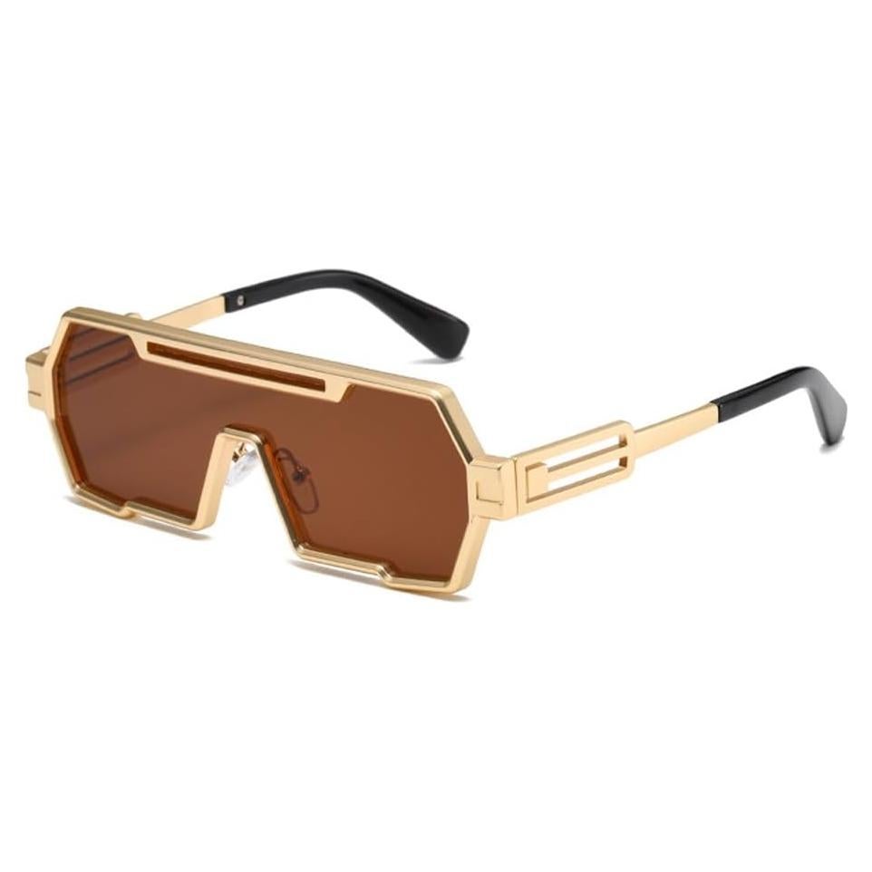 Gafas de sol retro steampunk Junsika para hombres HD UV400