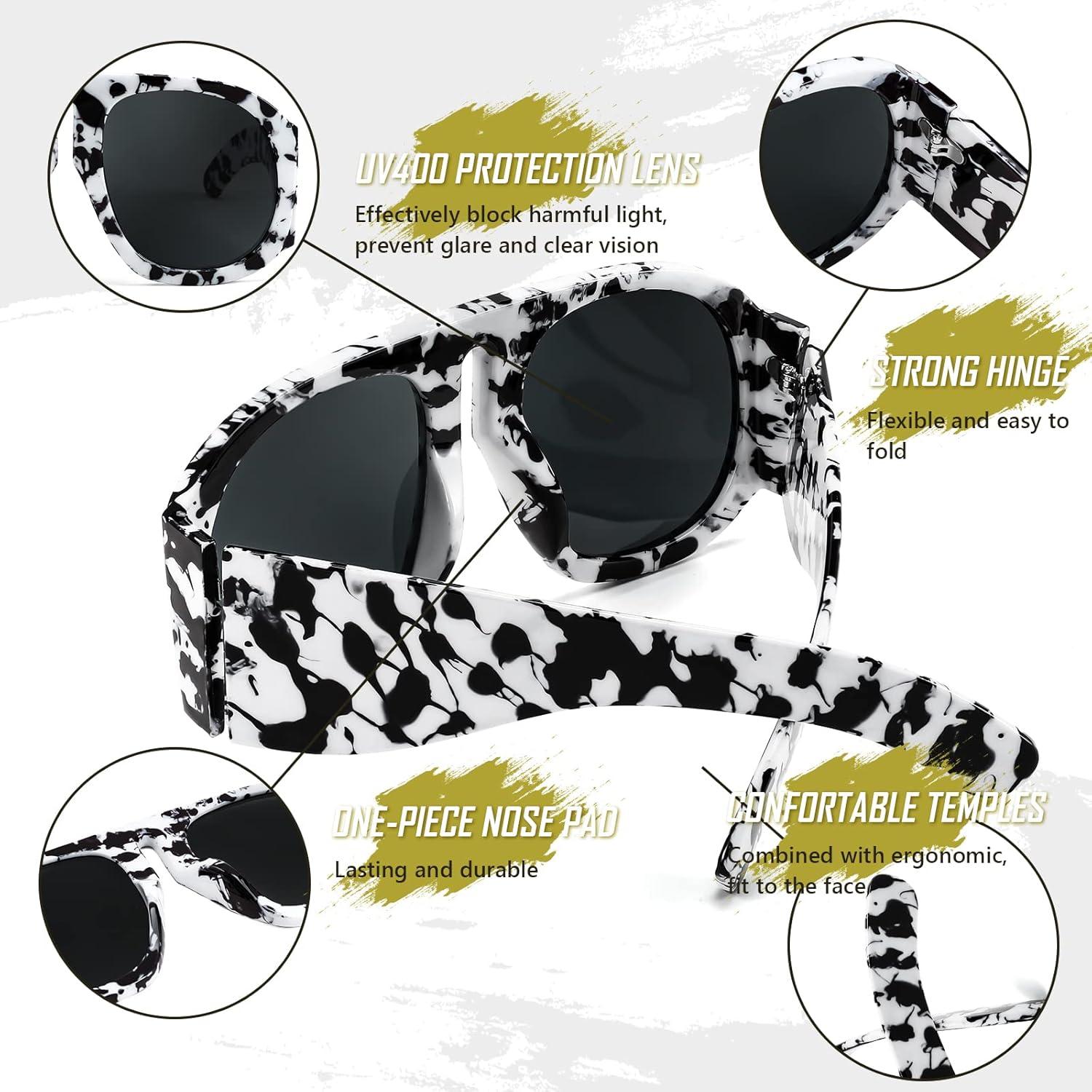 Gafas de sol retro FEISEDY B2745 UV400 unisex estilo vintage