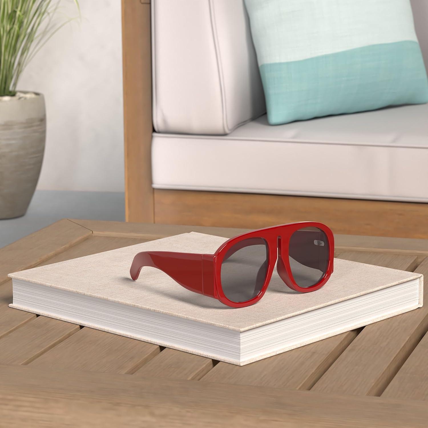 Gafas de Sol Retro FEISEDY Aviador Oversized UV400