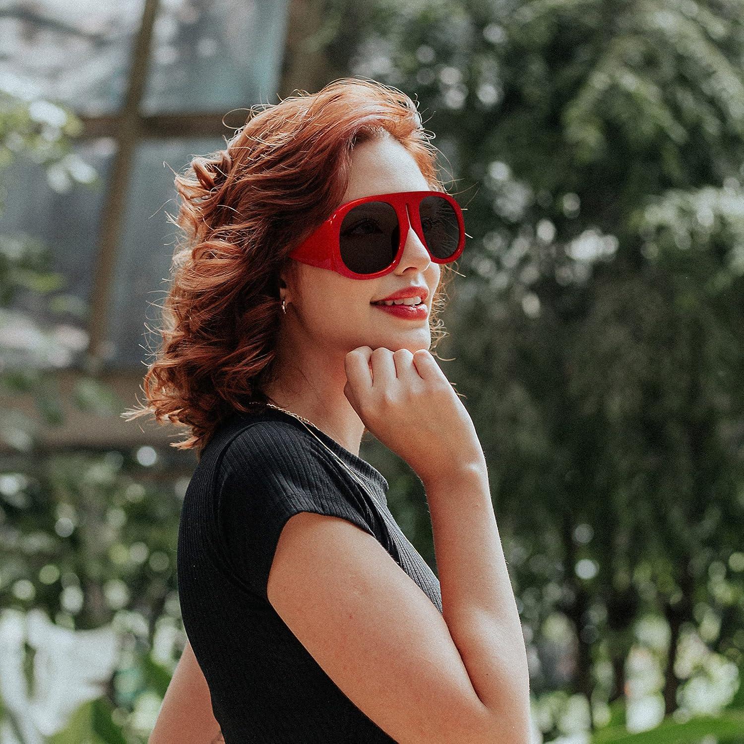 Gafas de Sol Retro FEISEDY Aviador Oversized UV400