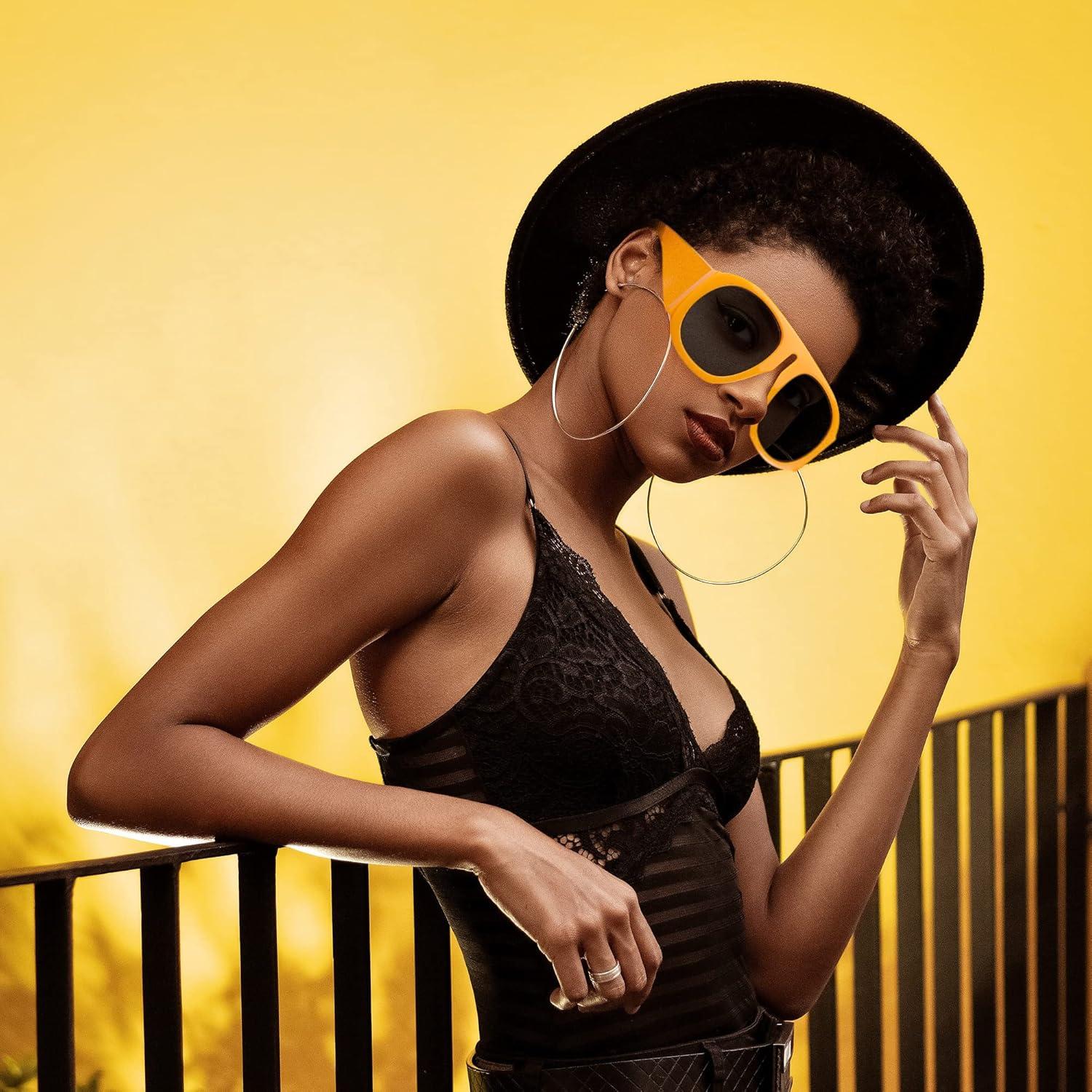 Gafas de Sol Retro FEISEDY Aviador Unisex 55mm UV400