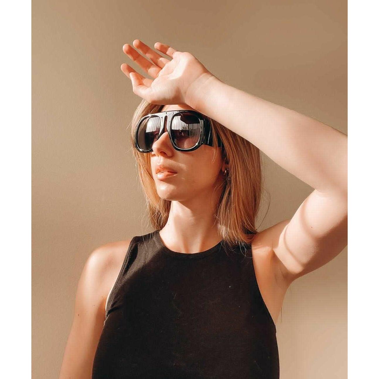 Gafas de sol aviador FEISEDY retro grandes UV400