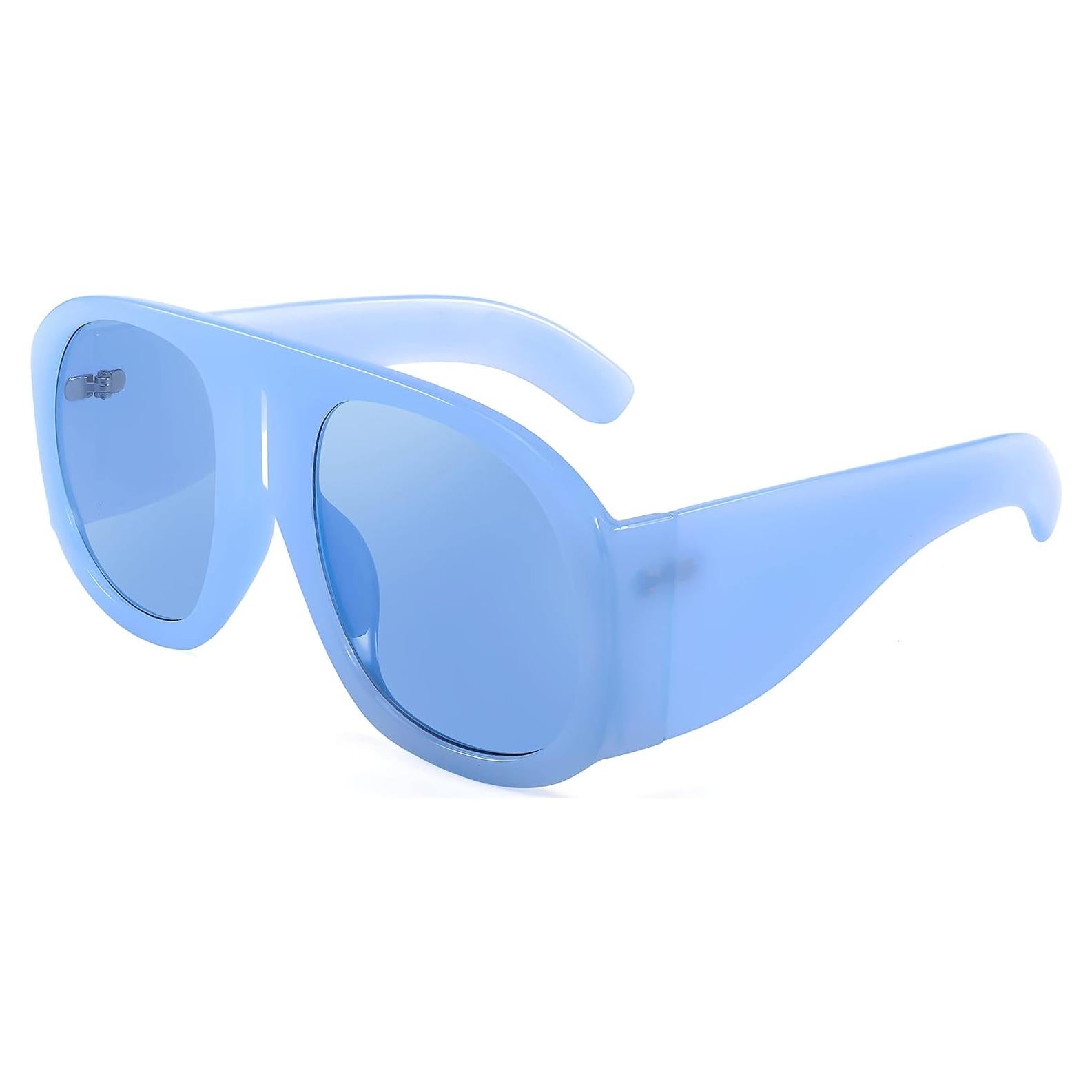 Gafas de sol retro FEISEDY aviador unisex grandes UV400