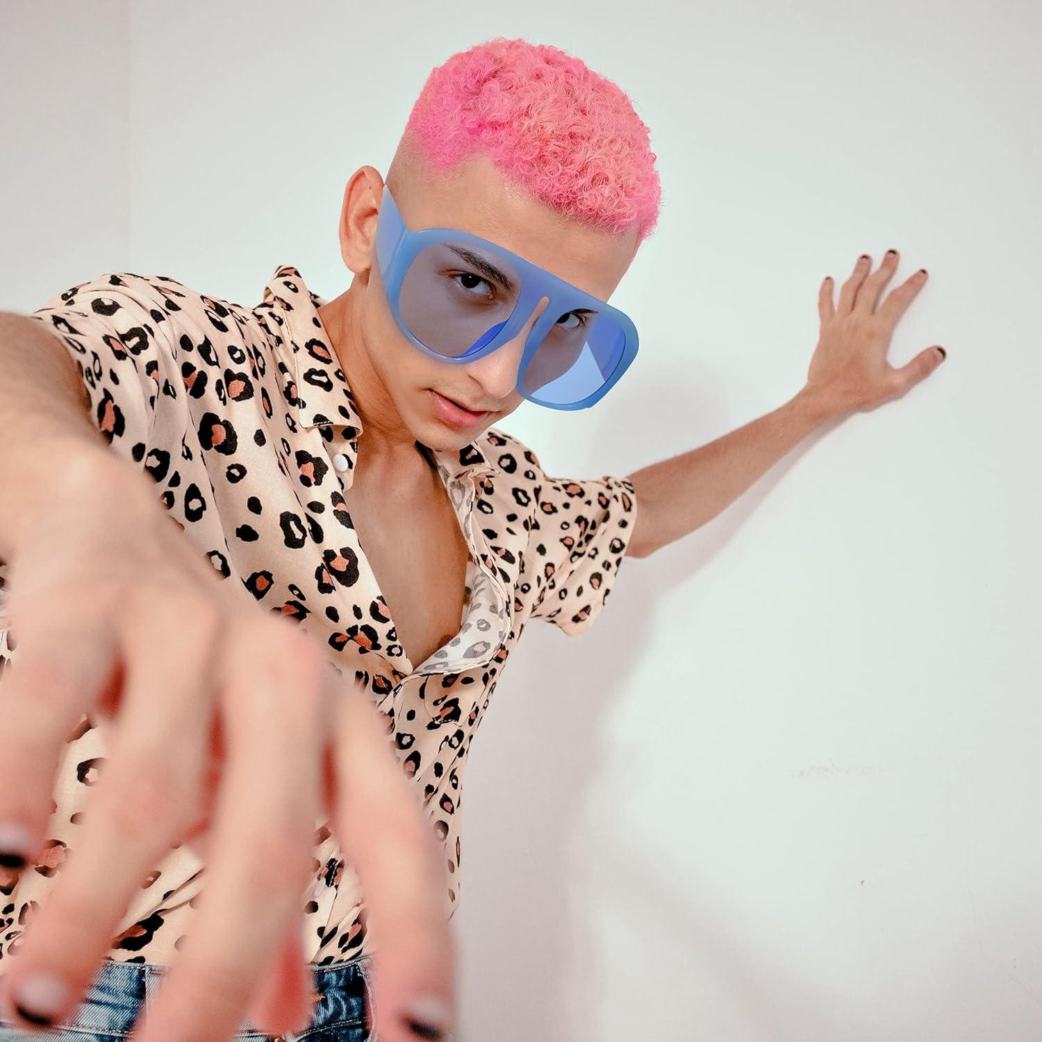 Gafas de sol retro FEISEDY aviador unisex grandes UV400