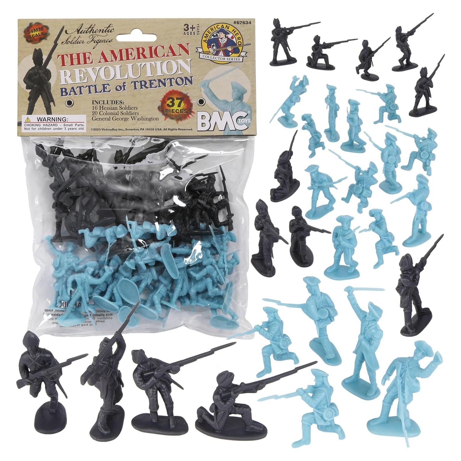 Set de Figuras de Soldados BMC Guerra Revolucionaria Trenton 37 Piezas