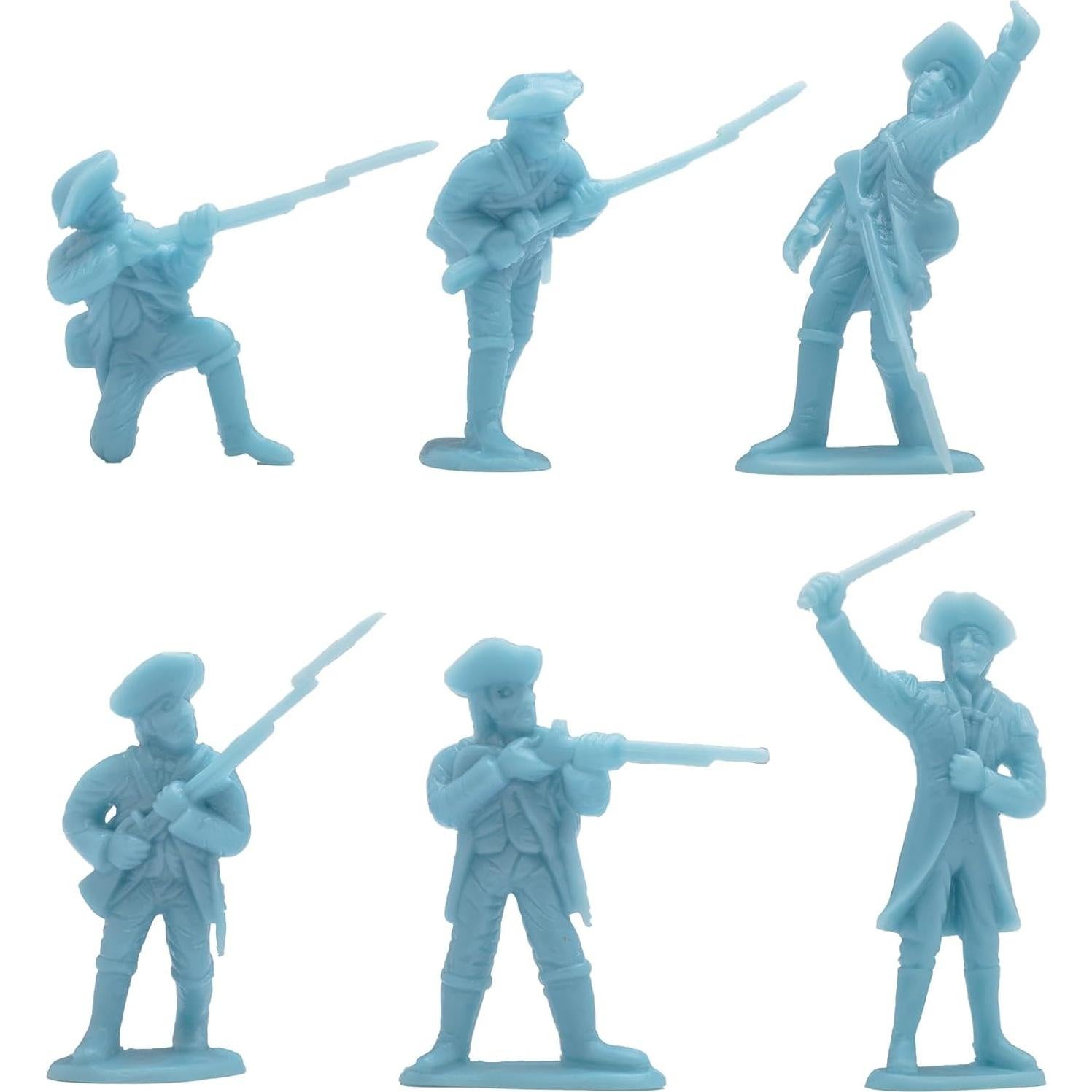 Set de Figuras de Soldados BMC Guerra Revolucionaria Trenton 37 Piezas