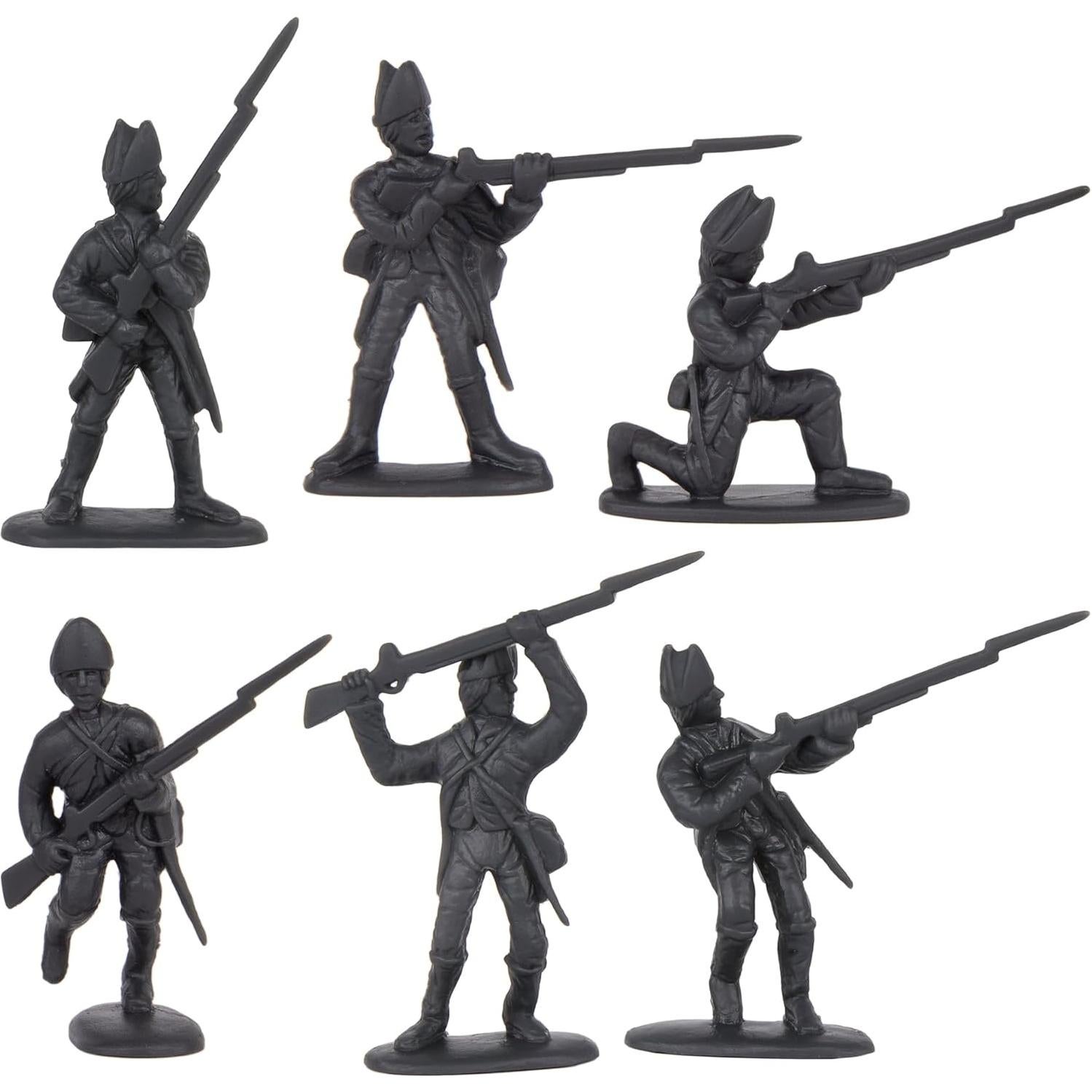 Set de Figuras de Soldados BMC Guerra Revolucionaria Trenton 37 Piezas