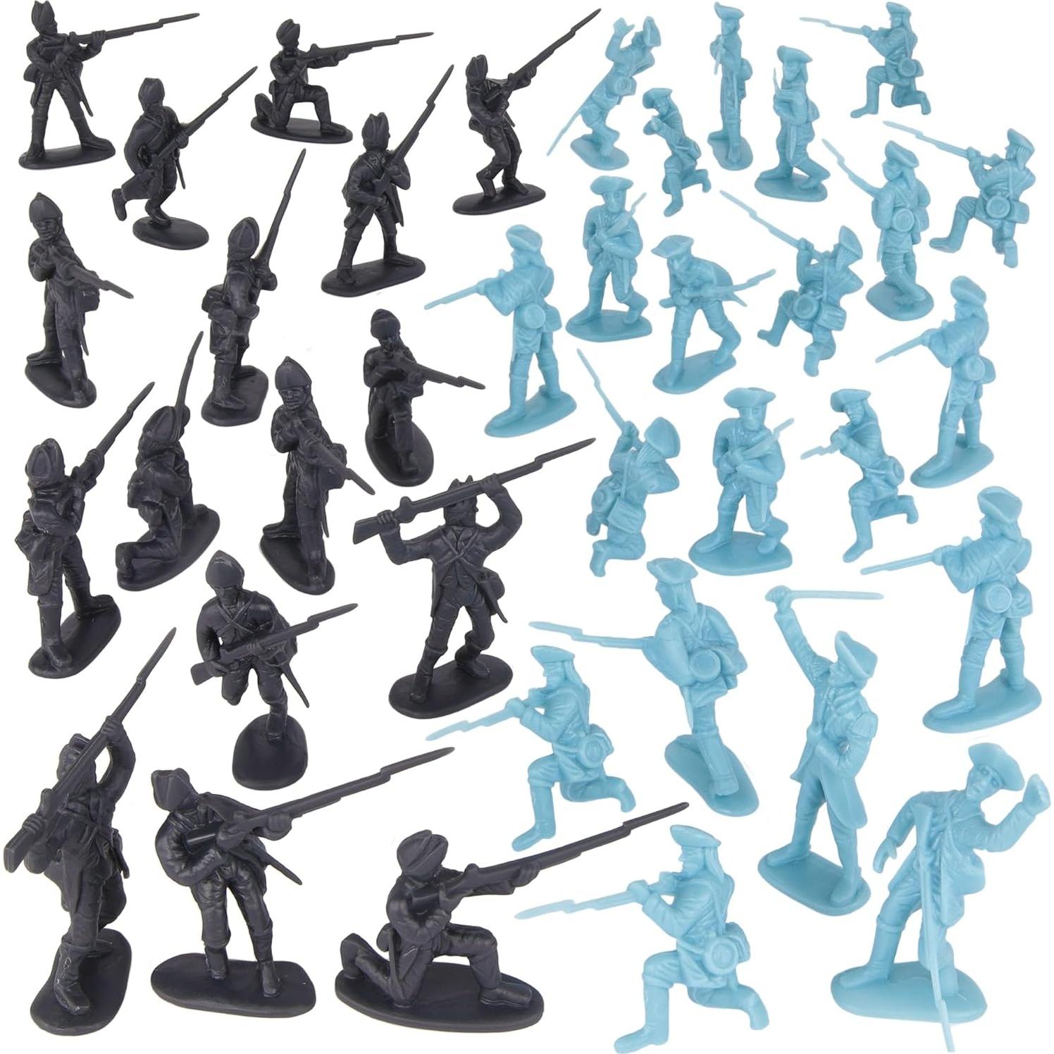 Set de Figuras de Soldados BMC Guerra Revolucionaria Trenton 37 Piezas