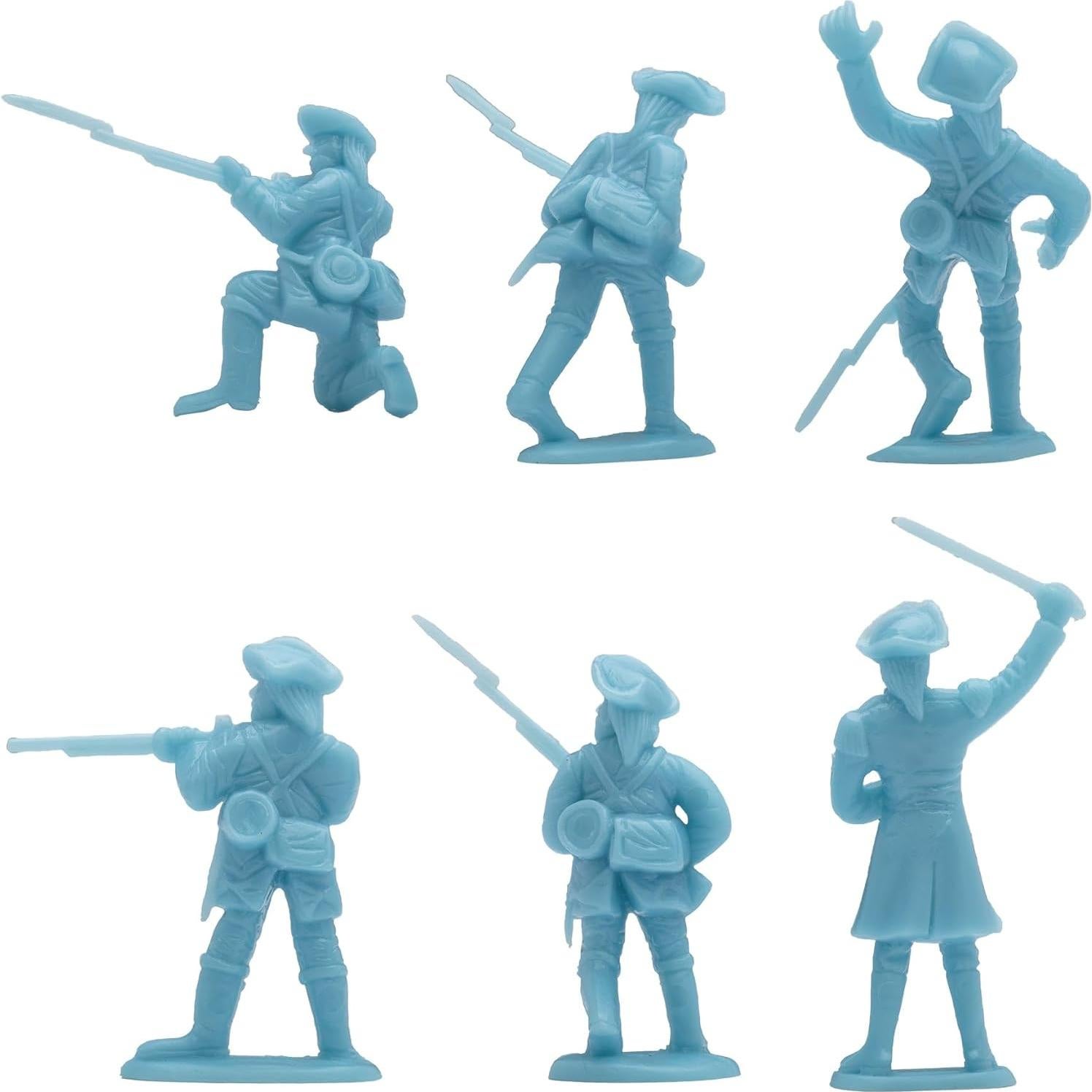 Set de Figuras de Soldados BMC Guerra Revolucionaria Trenton 37 Piezas