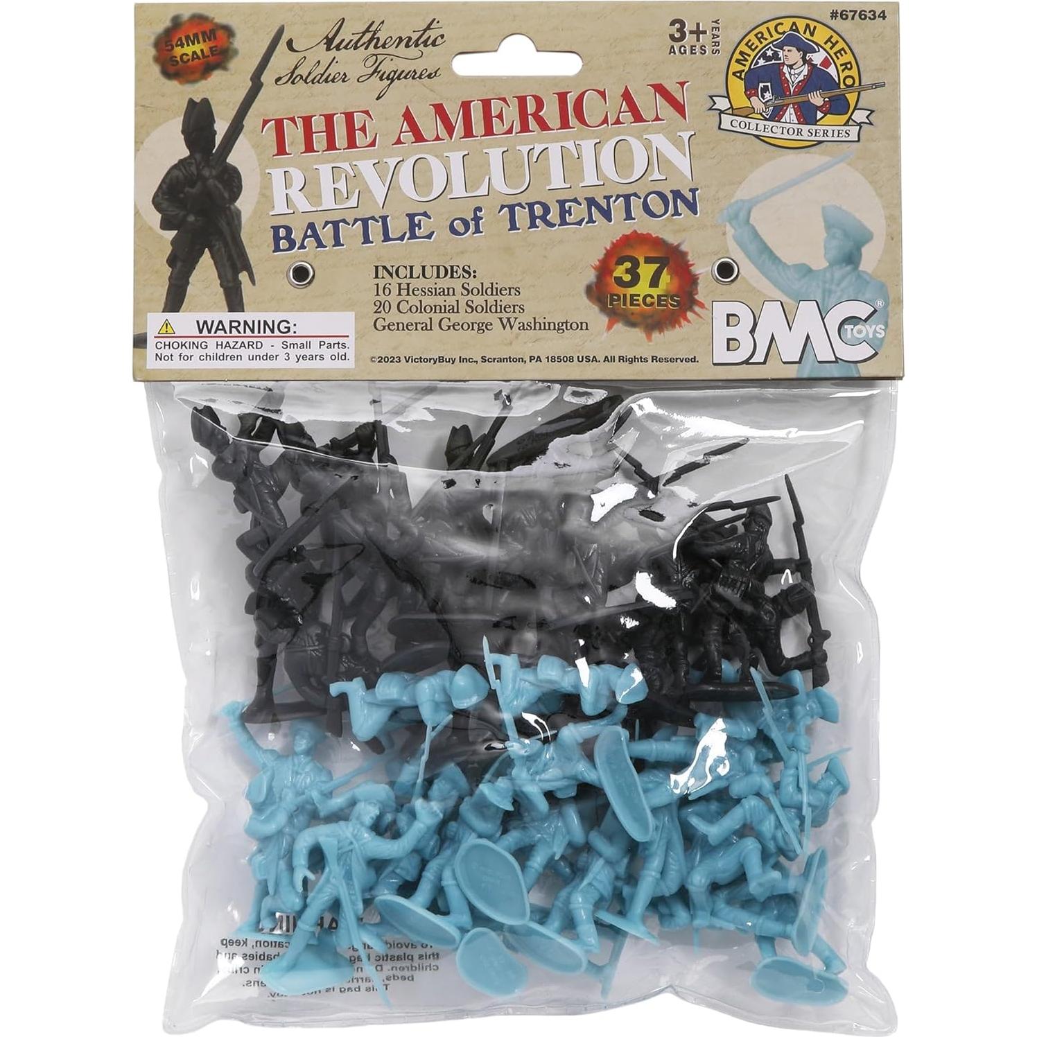 Set de Figuras de Soldados BMC Guerra Revolucionaria Trenton 37 Piezas