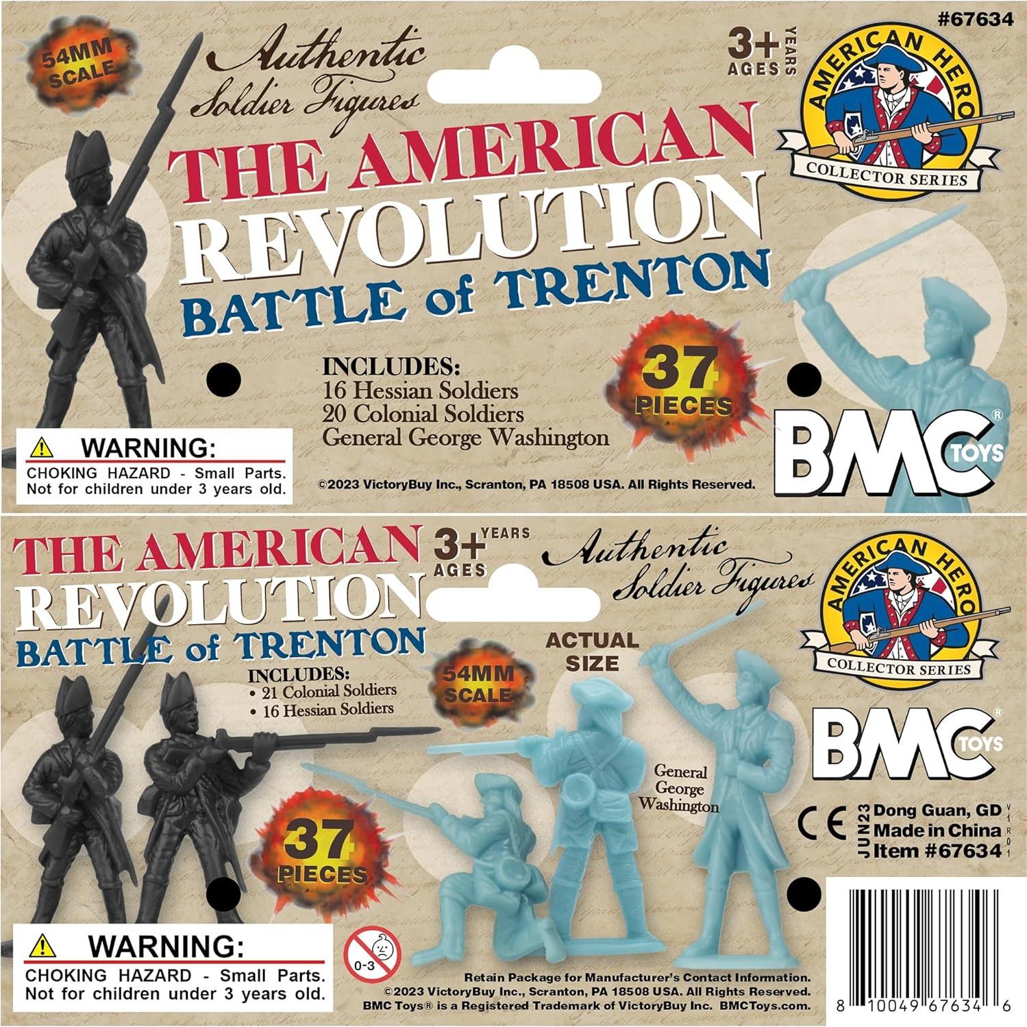 Set de Figuras de Soldados BMC Guerra Revolucionaria Trenton 37 Piezas