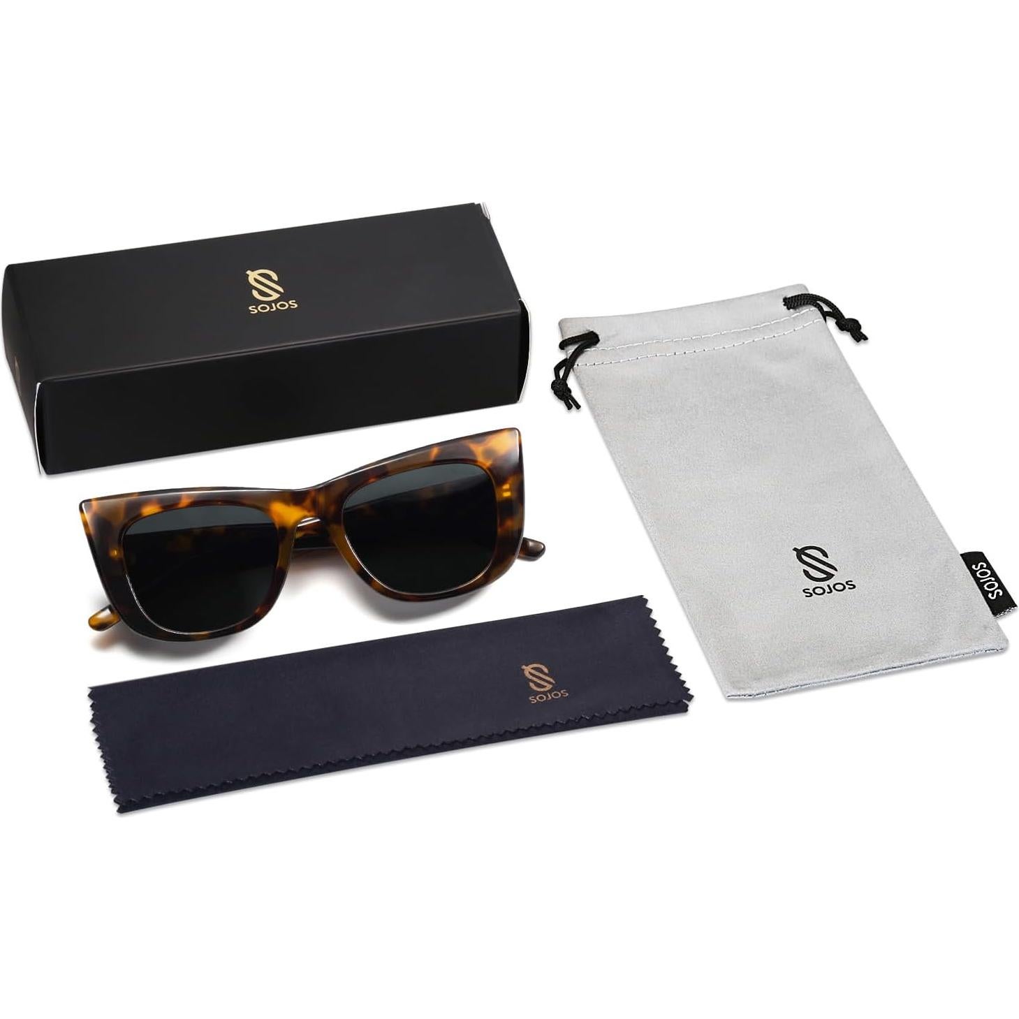 Gafas de sol Cat Eye SOJOS polarizadas UV400 para mujeres