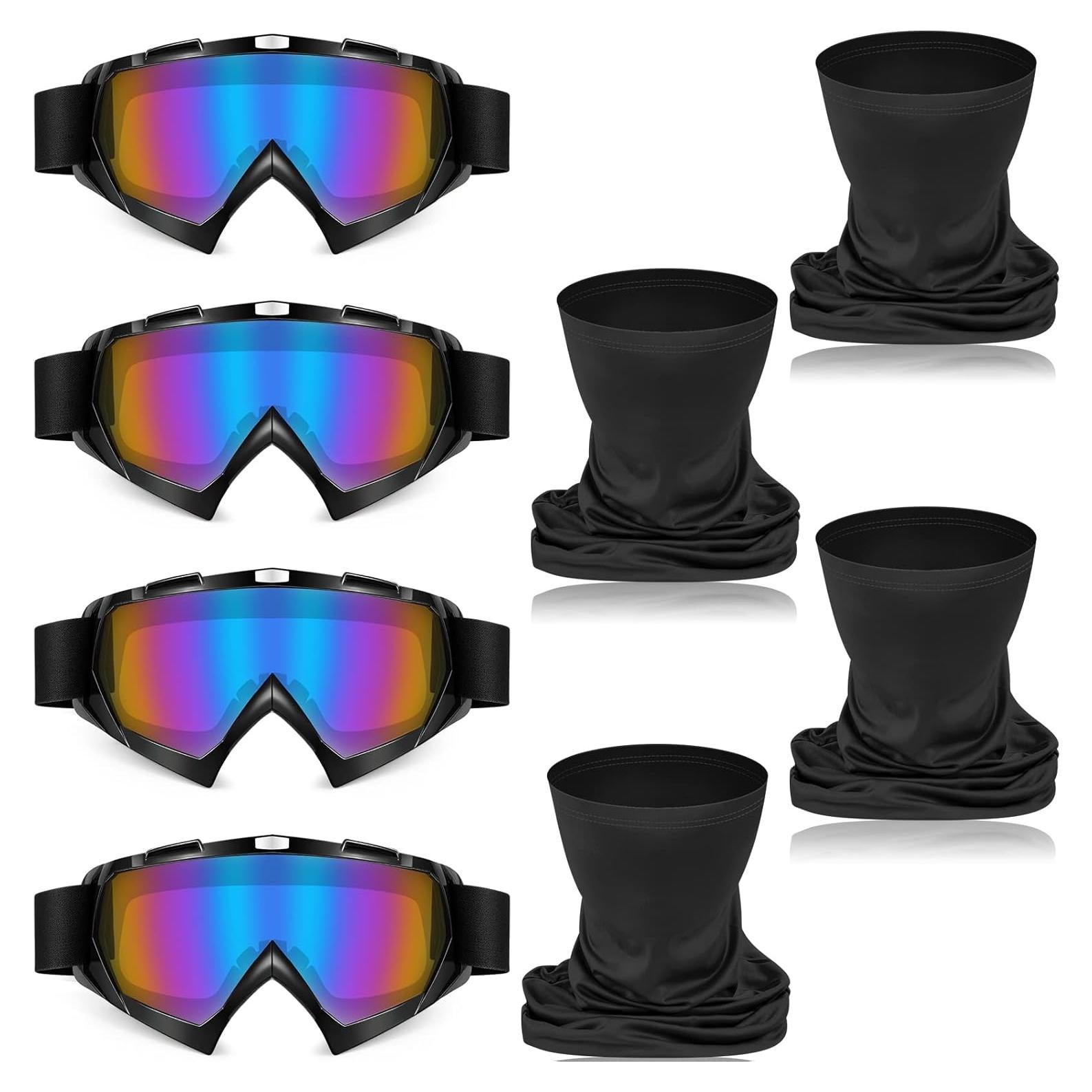 Gafas de Motociclismo Tallew + 4 Máscaras de Cuello Transpirables