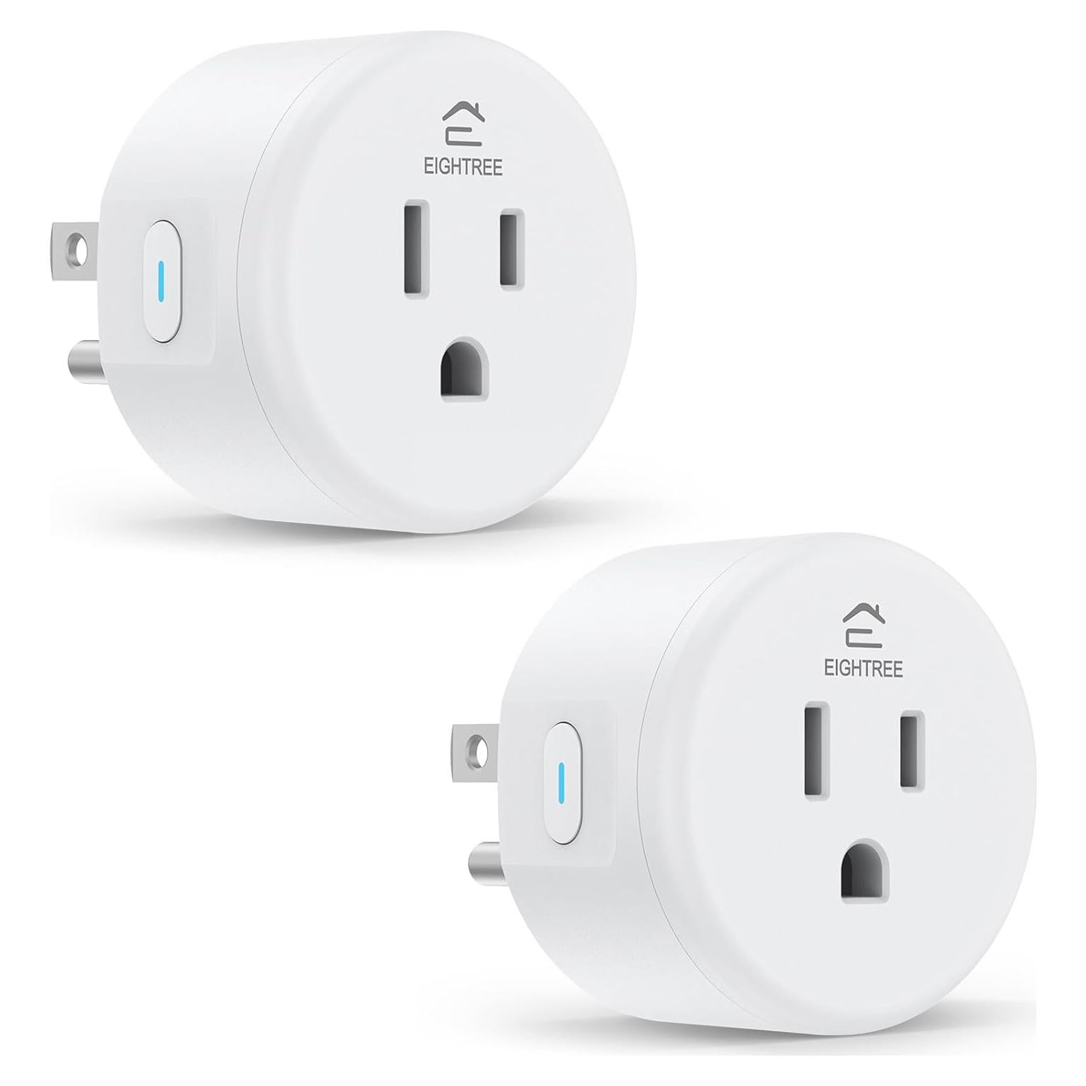 Enchufe Inteligente EIGHTREE ET01 WiFi Control Remoto 2 Pzs