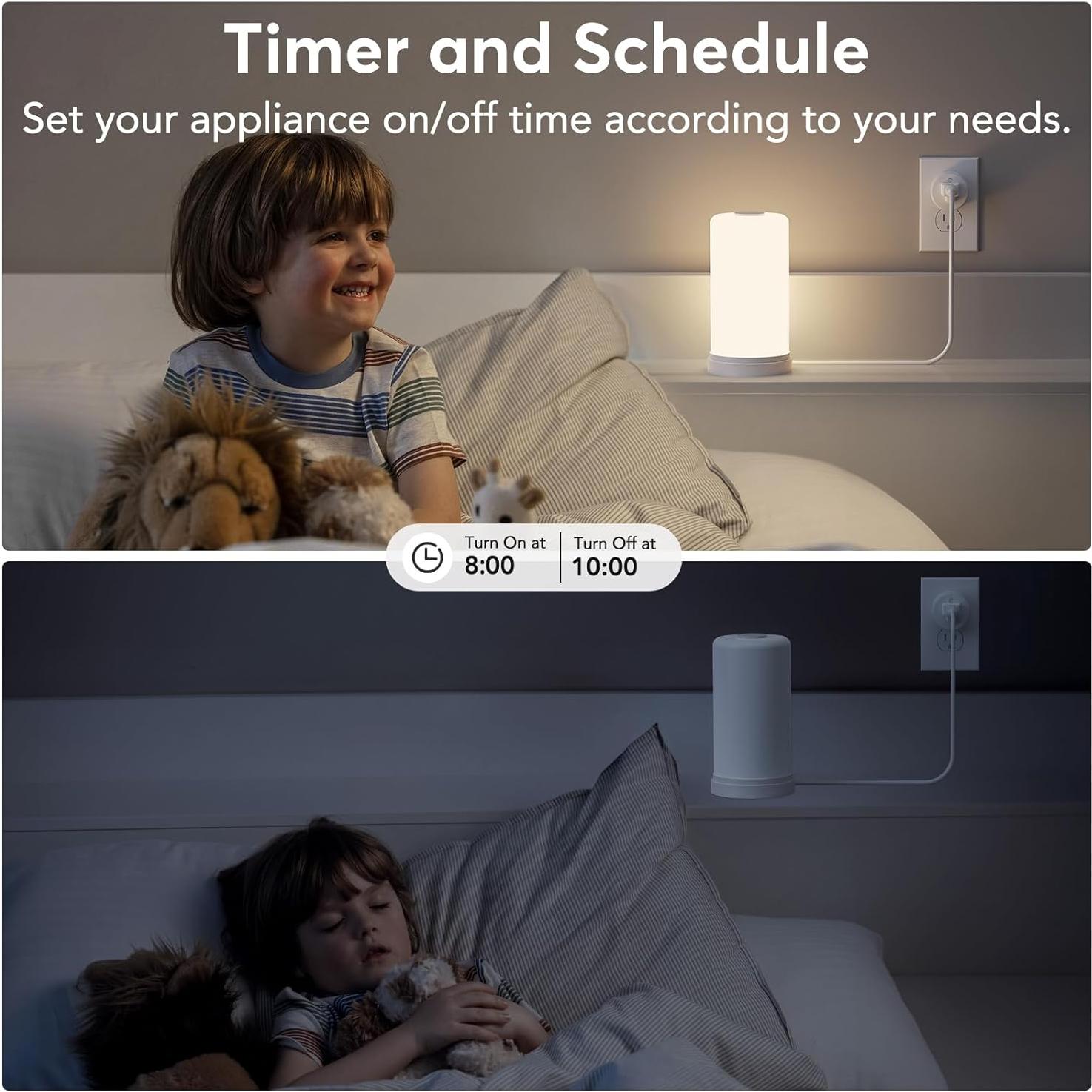 Enchufe Inteligente EIGHTREE ET01 WiFi Control Remoto 2 Pzs