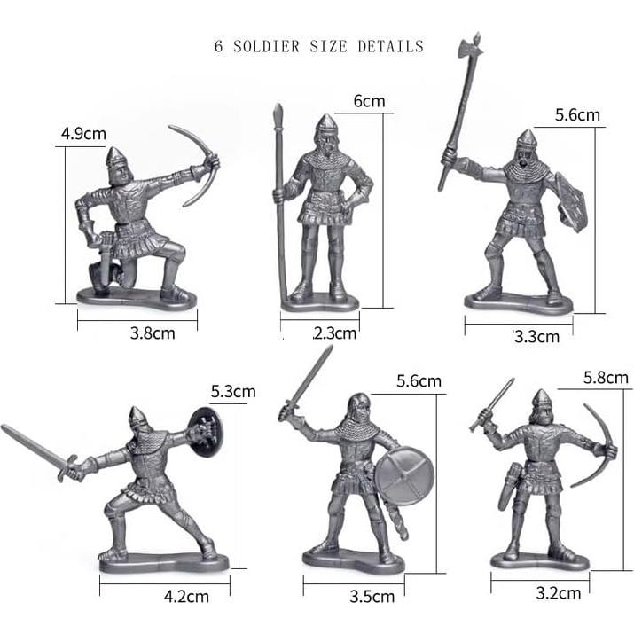 Set de Juguete Medieval 254 Piezas Caballeros Enajucy