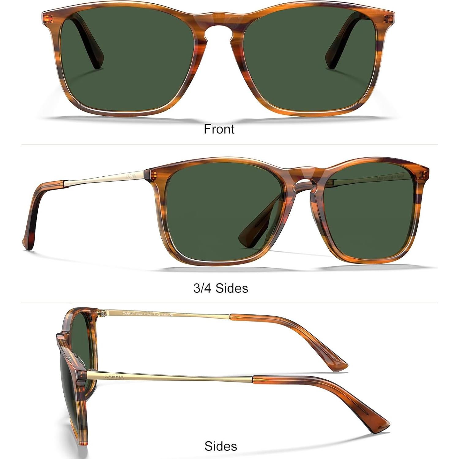 Gafas de sol polarizadas CARFIA UV400 para hombres y mujeres