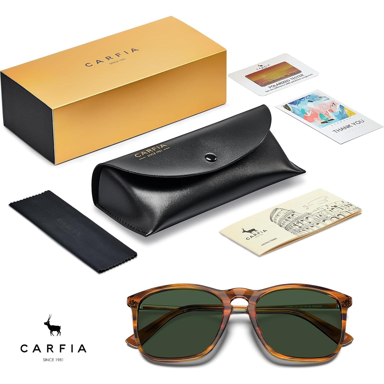 Gafas de sol polarizadas CARFIA UV400 para hombres y mujeres